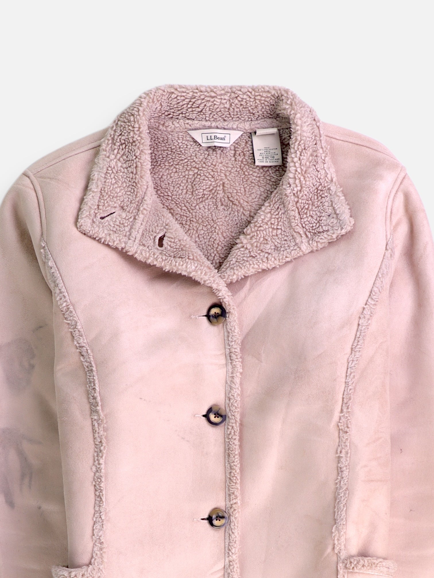 LL BEAN Chaqueta Casual Suede - Mujer - Medium
