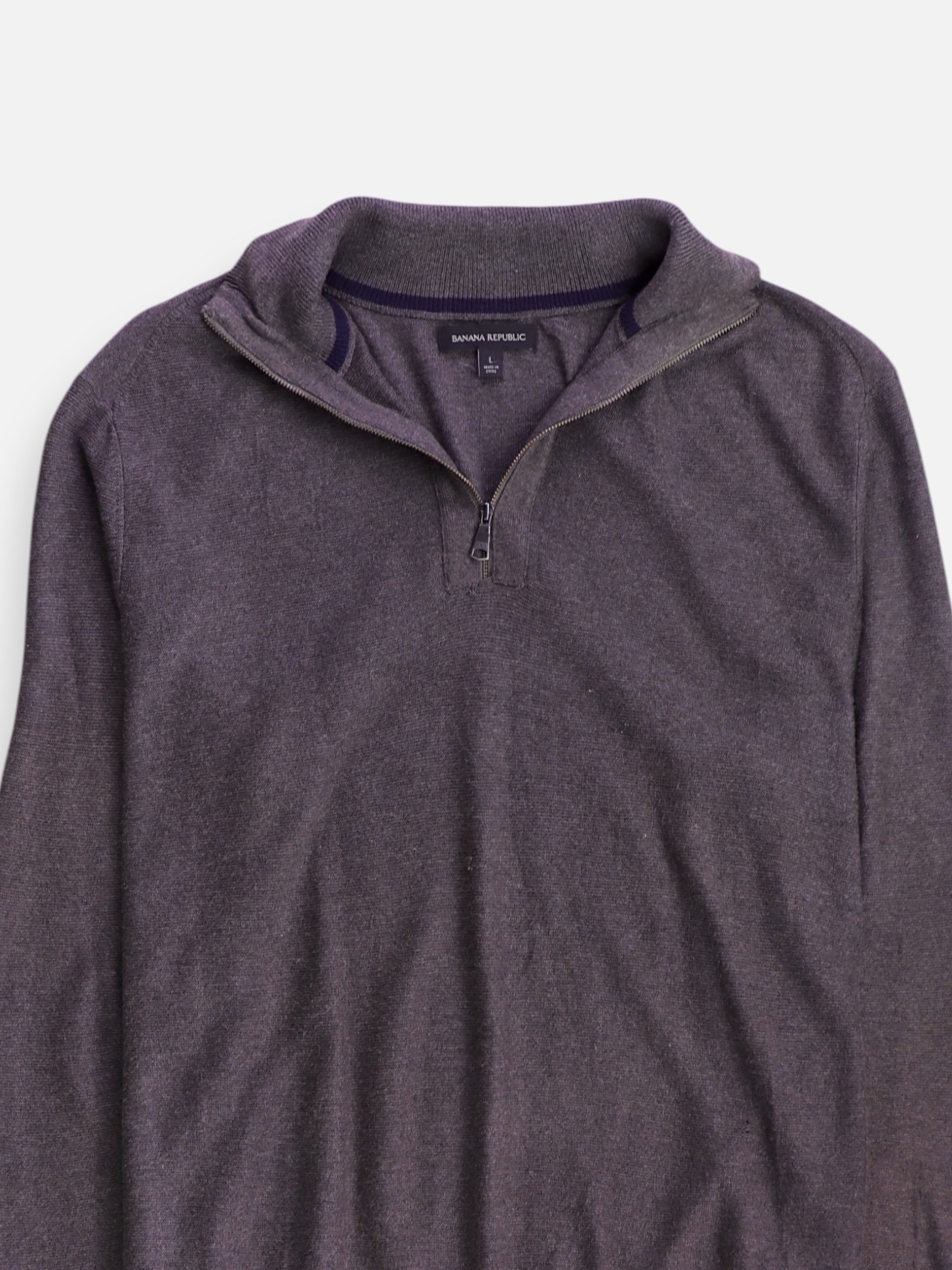 Banana Republic Sueter Fleece Casual - Hombre - Large