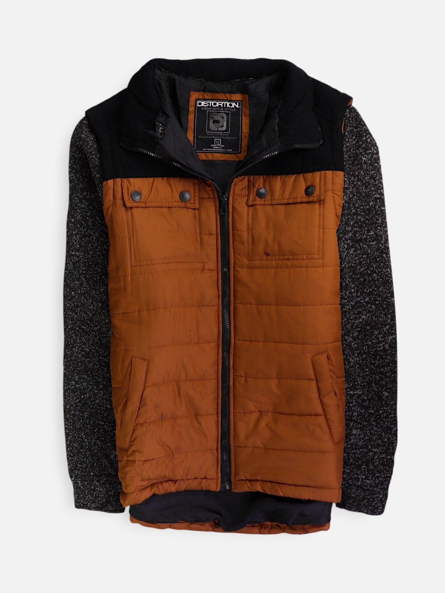 Chaqueta Casual Color Block - Hombre - Medium