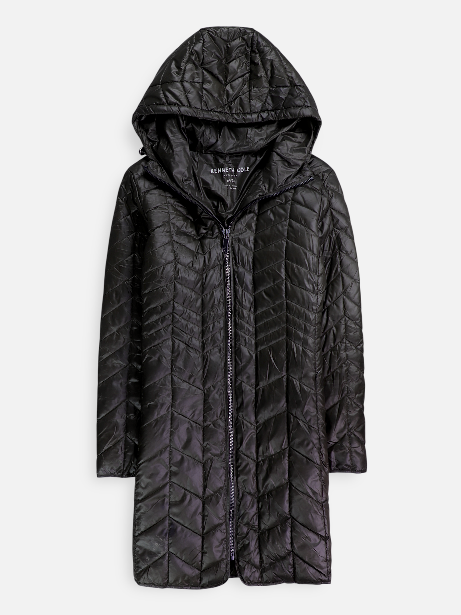 Kenneth Cole Abrigo Impermeable Puffer - Mujer - Medium