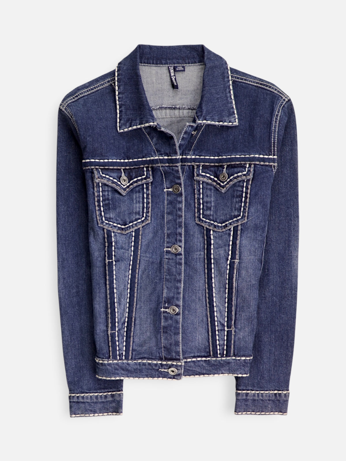 Chaqueta Denim Basic - Mujer - Large