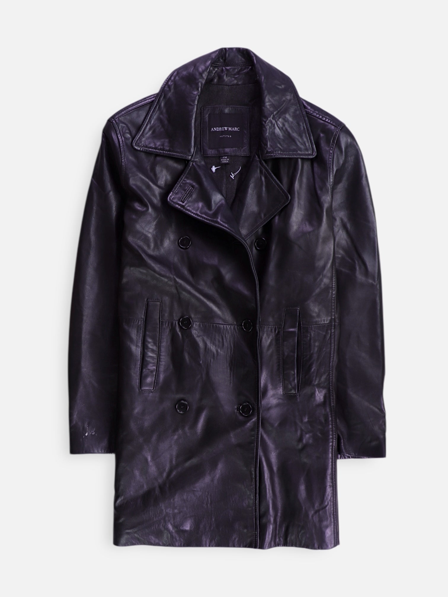 ANDREW MARC Chaqueta Casual Cuero - Mujer - Petite M