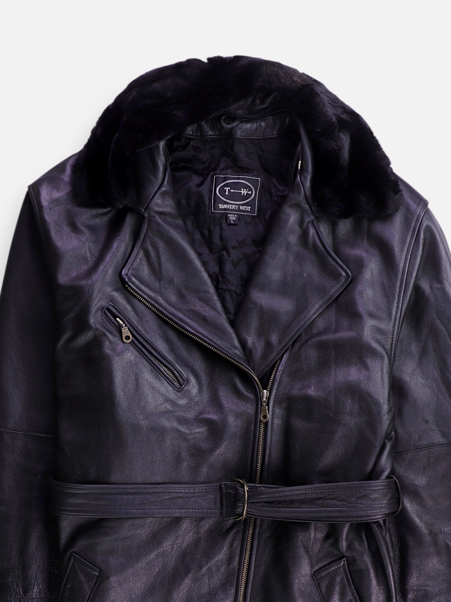 Chaqueta Aviator Cuero - Hombre - Large