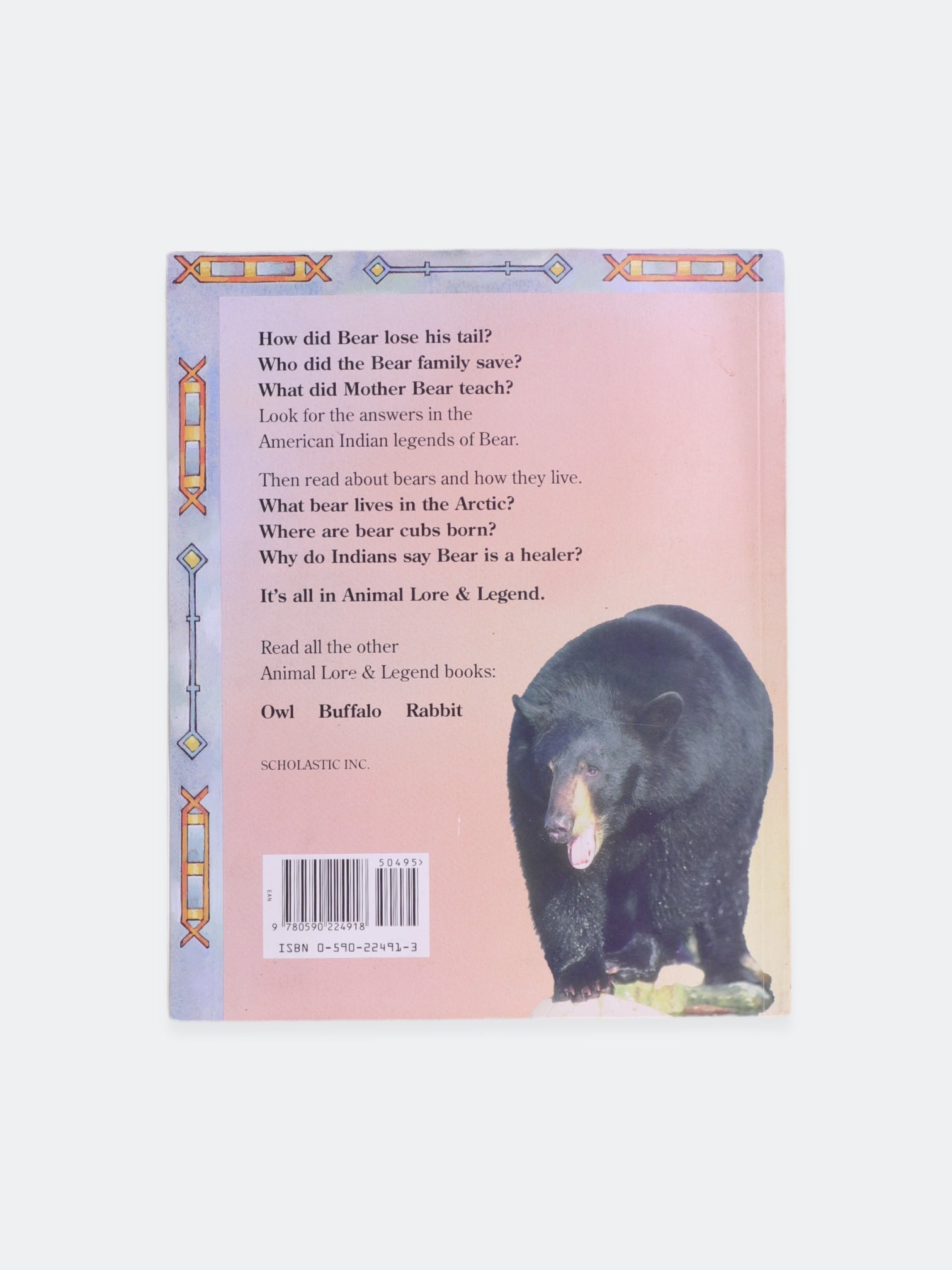 Libro ANIMAL LORE & LEGEND BEAR by E.K . CALDWELL