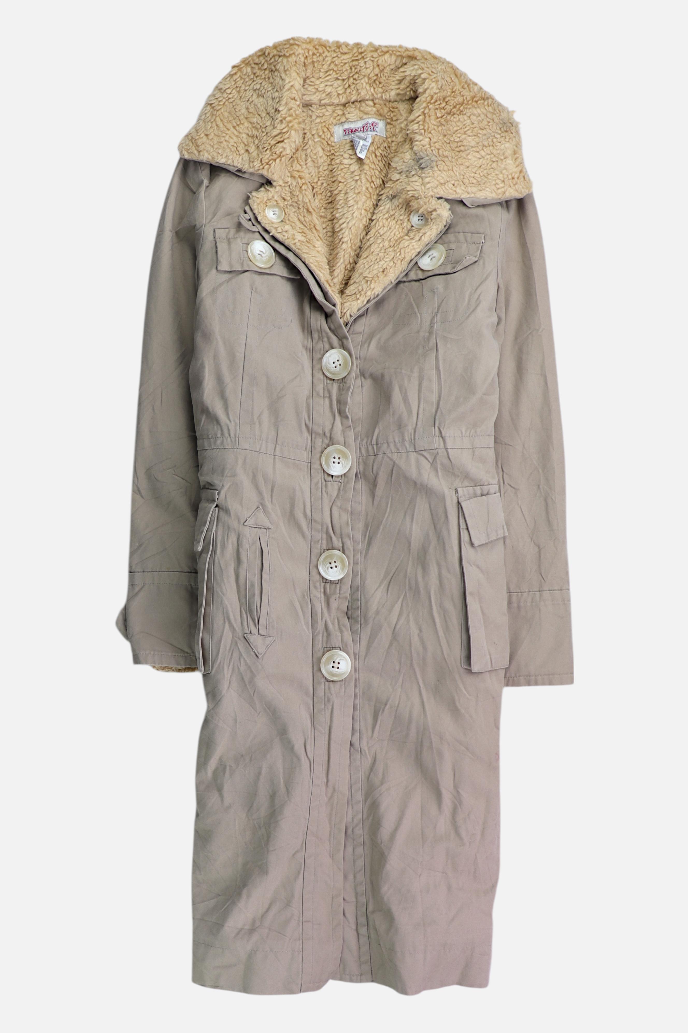 Abrigo Single breasted trench Denim - Mujer - Large