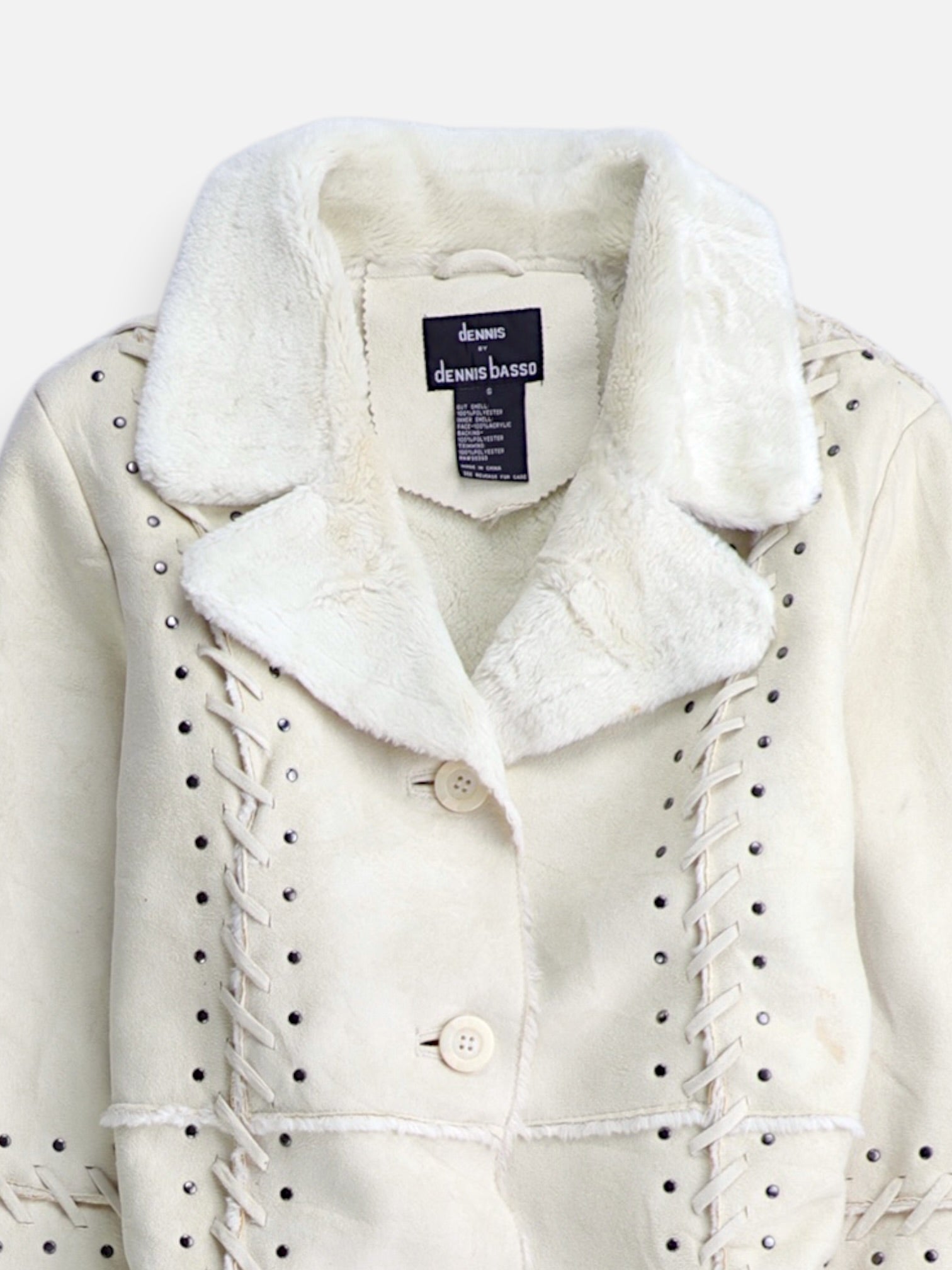 dennis basso Abrigo Single breasted trench Suede - Mujer - Small