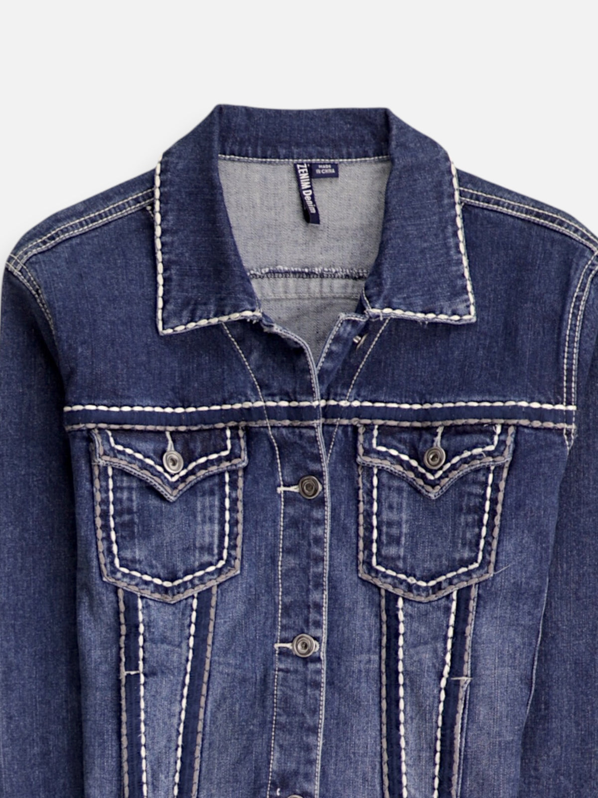 Chaqueta Denim Basic - Mujer - Large
