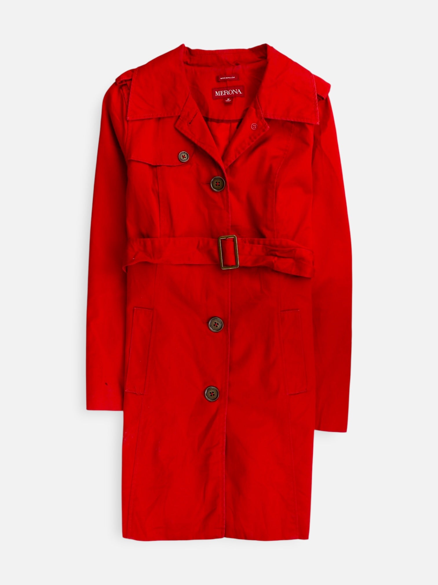 MERONA Abrigo Trench Coat Casual - Mujer - Medium