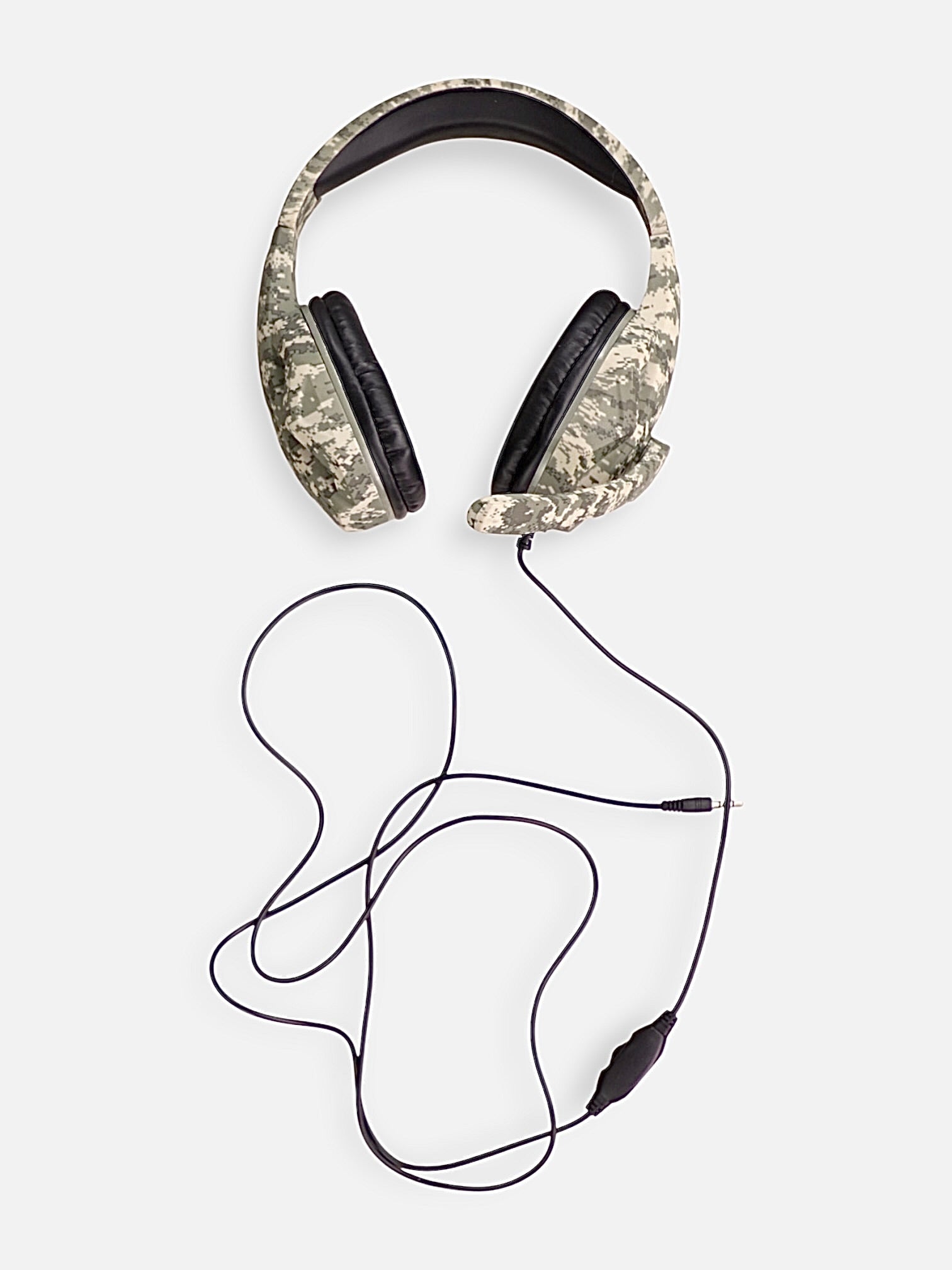 Auriculares con cable y diseño de camuflaje - Unisex - Talla Única (One Size)