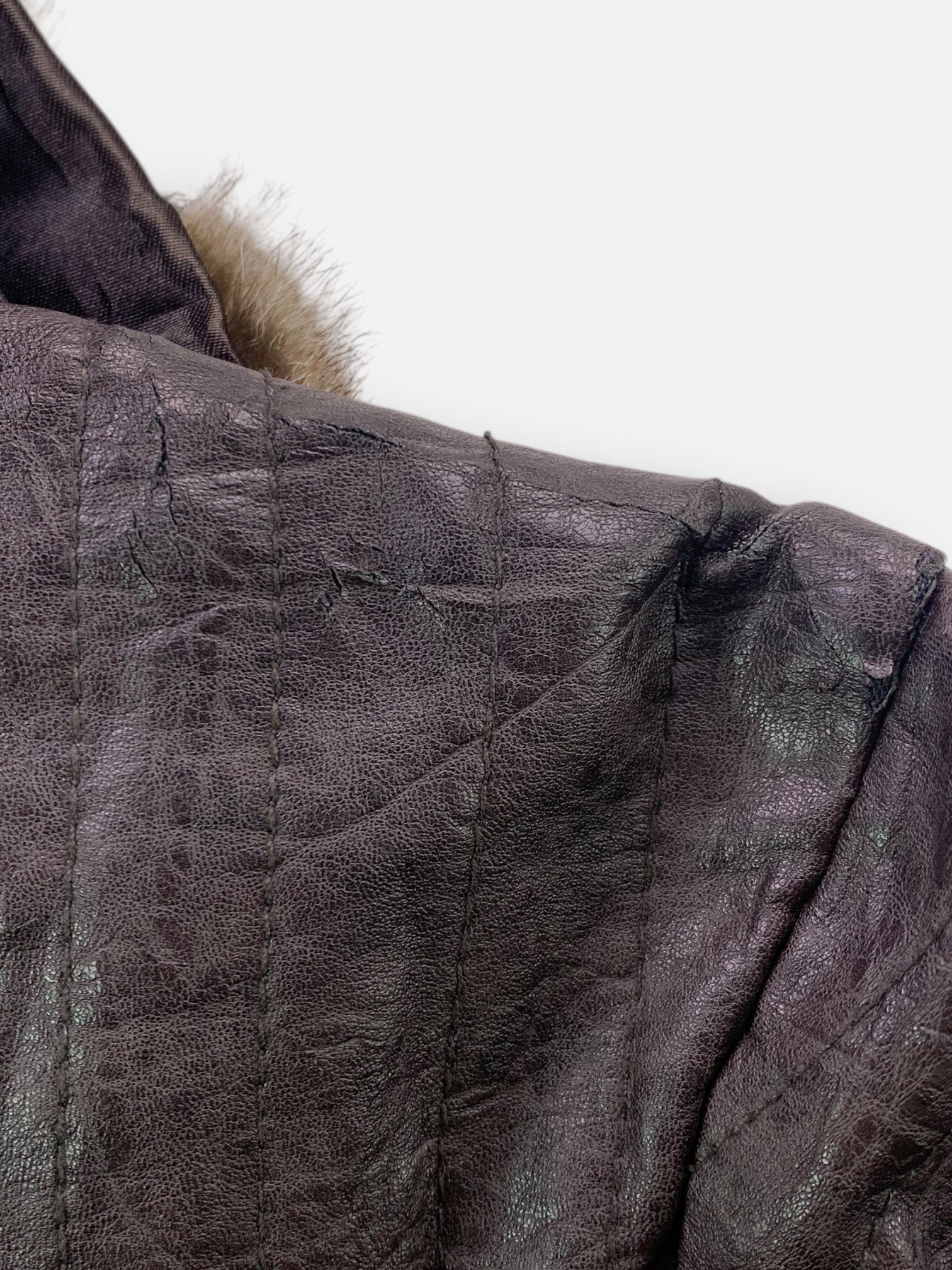 Chaqueta Aviator Cuero - Mujer - Small