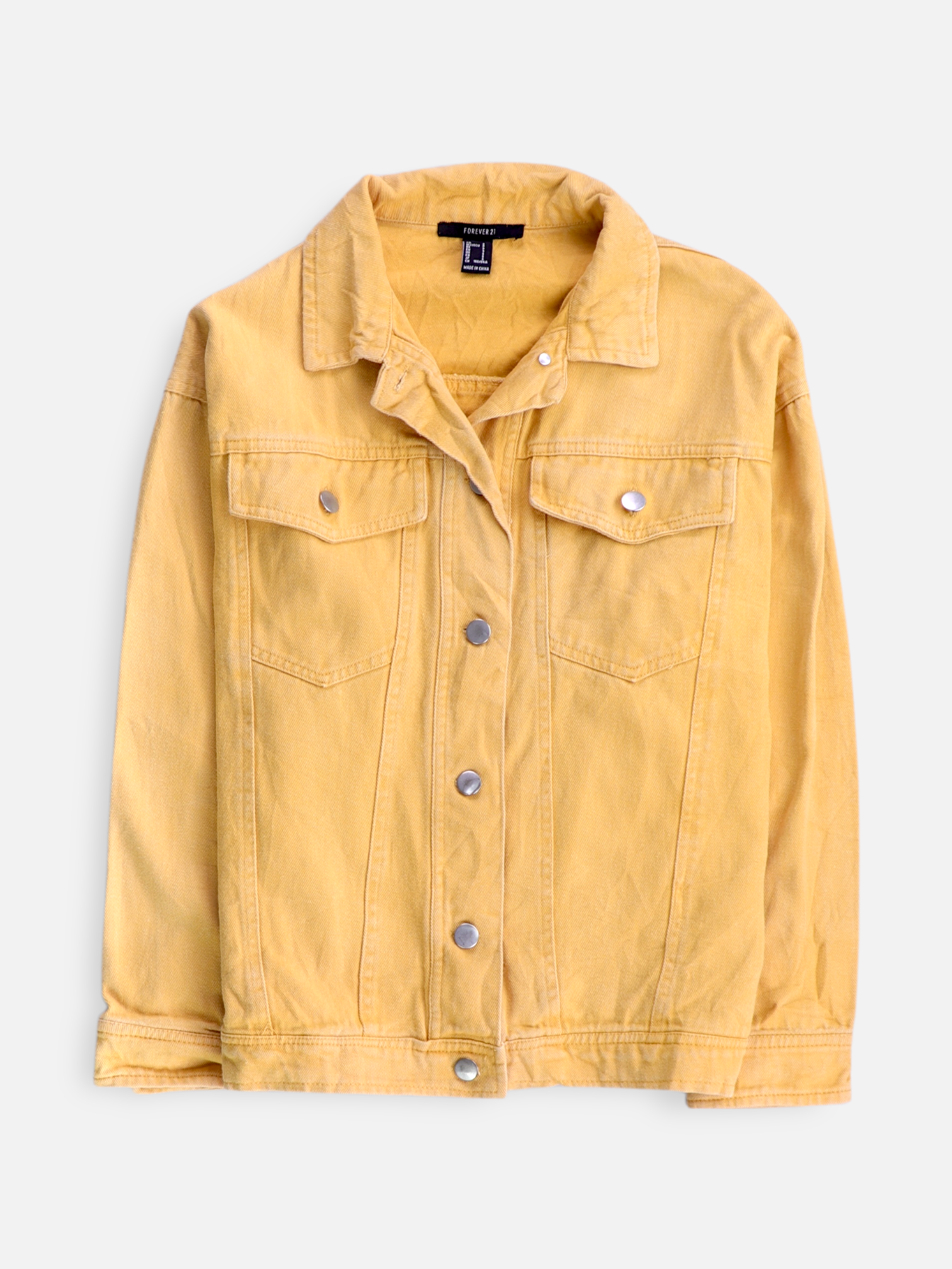 Forever 21 Chaqueta Denim  Basic - Mujer - Small