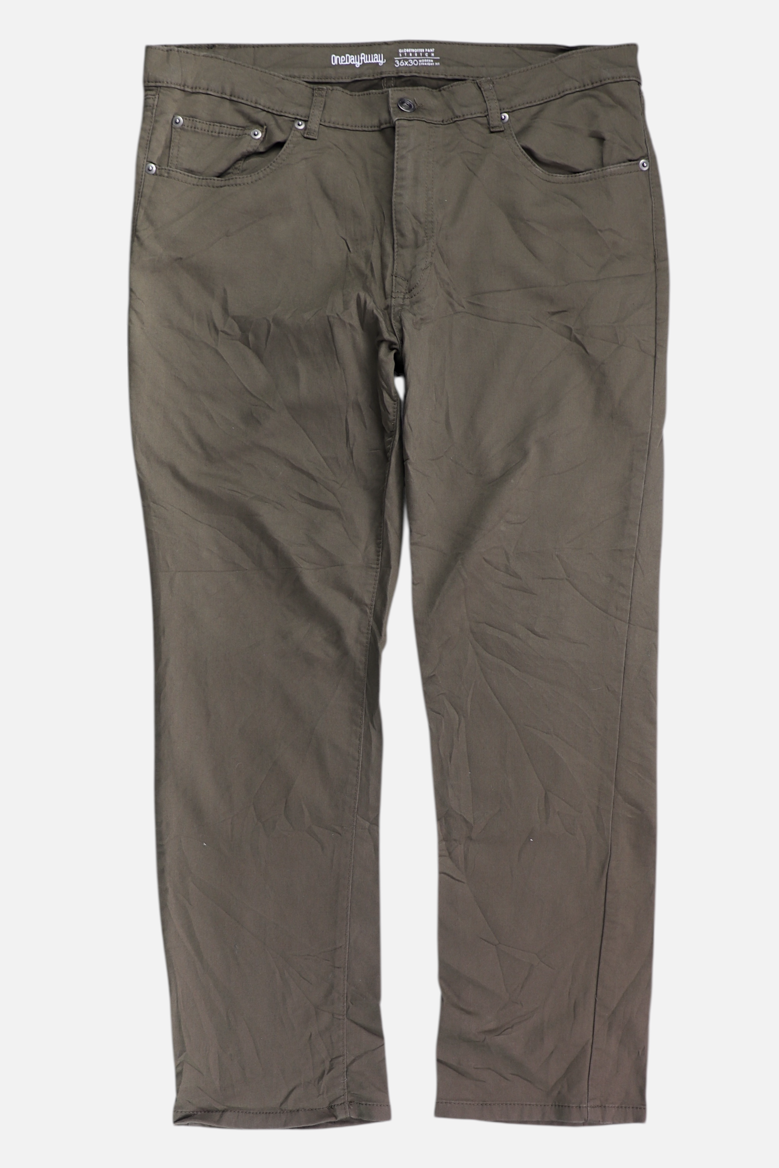 Pantalon Regular Fit Casual - Hombre - 36x30