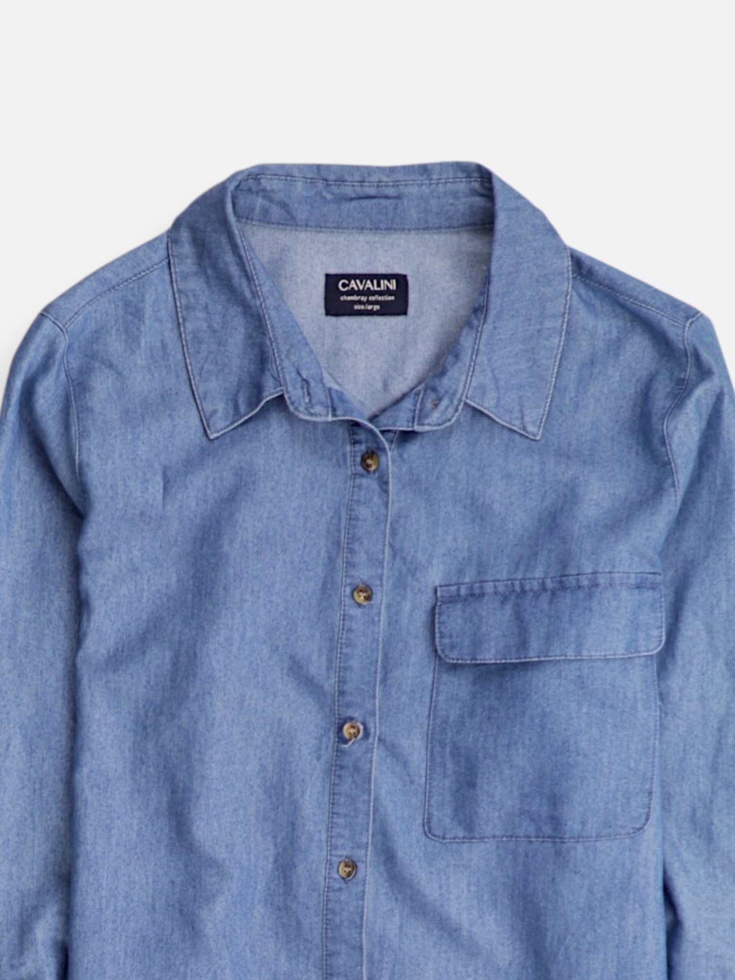Blusa Denim - Mujer - Large
