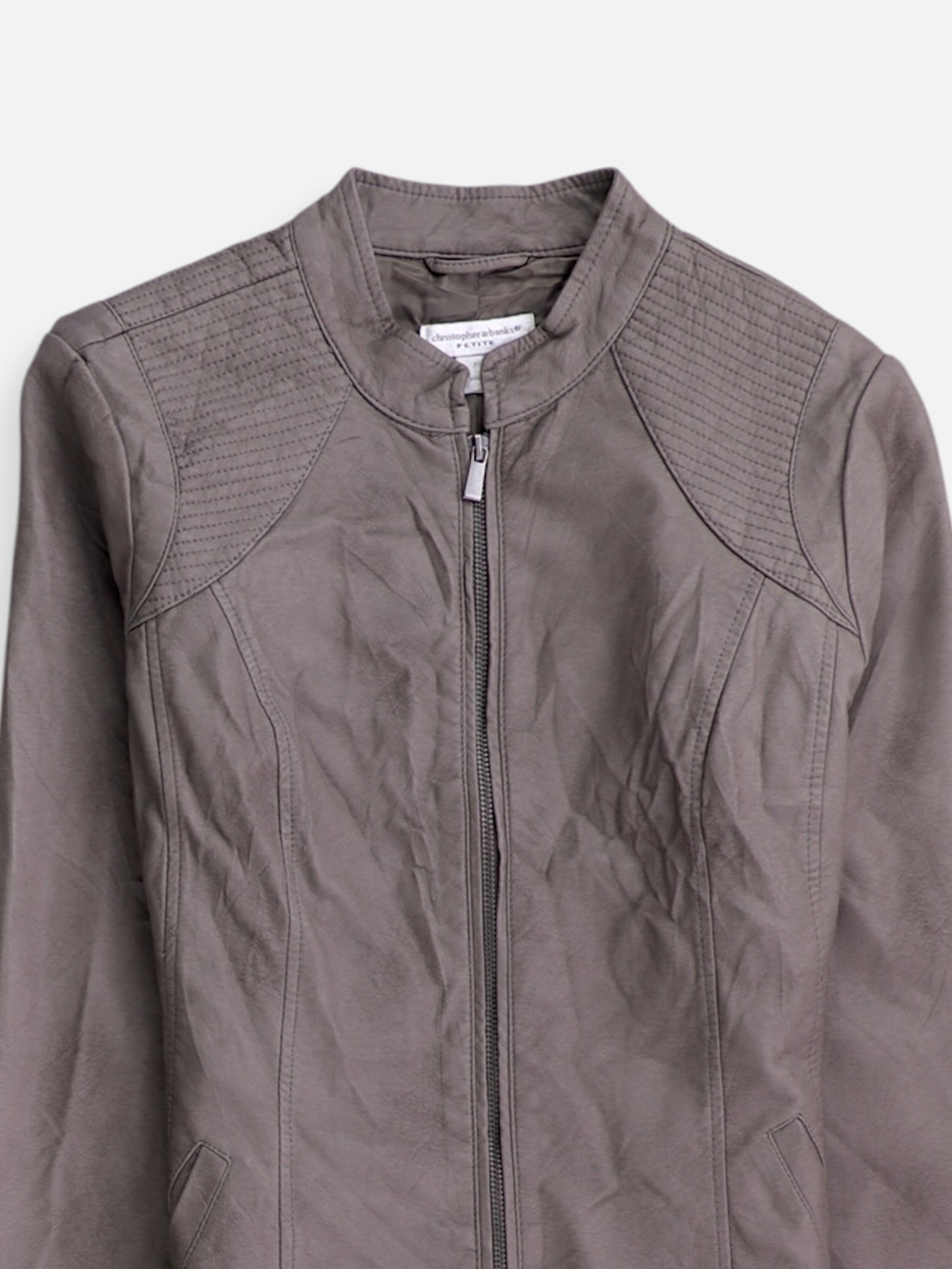 Chaqueta Casual Cuero - Mujer - S PETITE