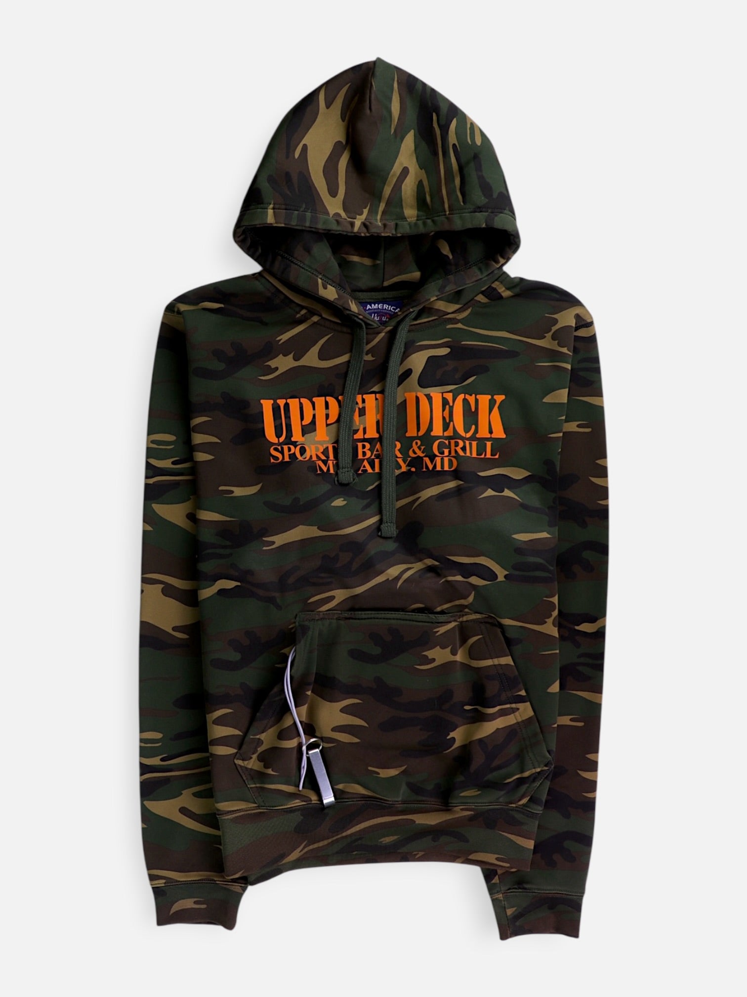 Sudadera Hoodie Militar - Hombre - Medium