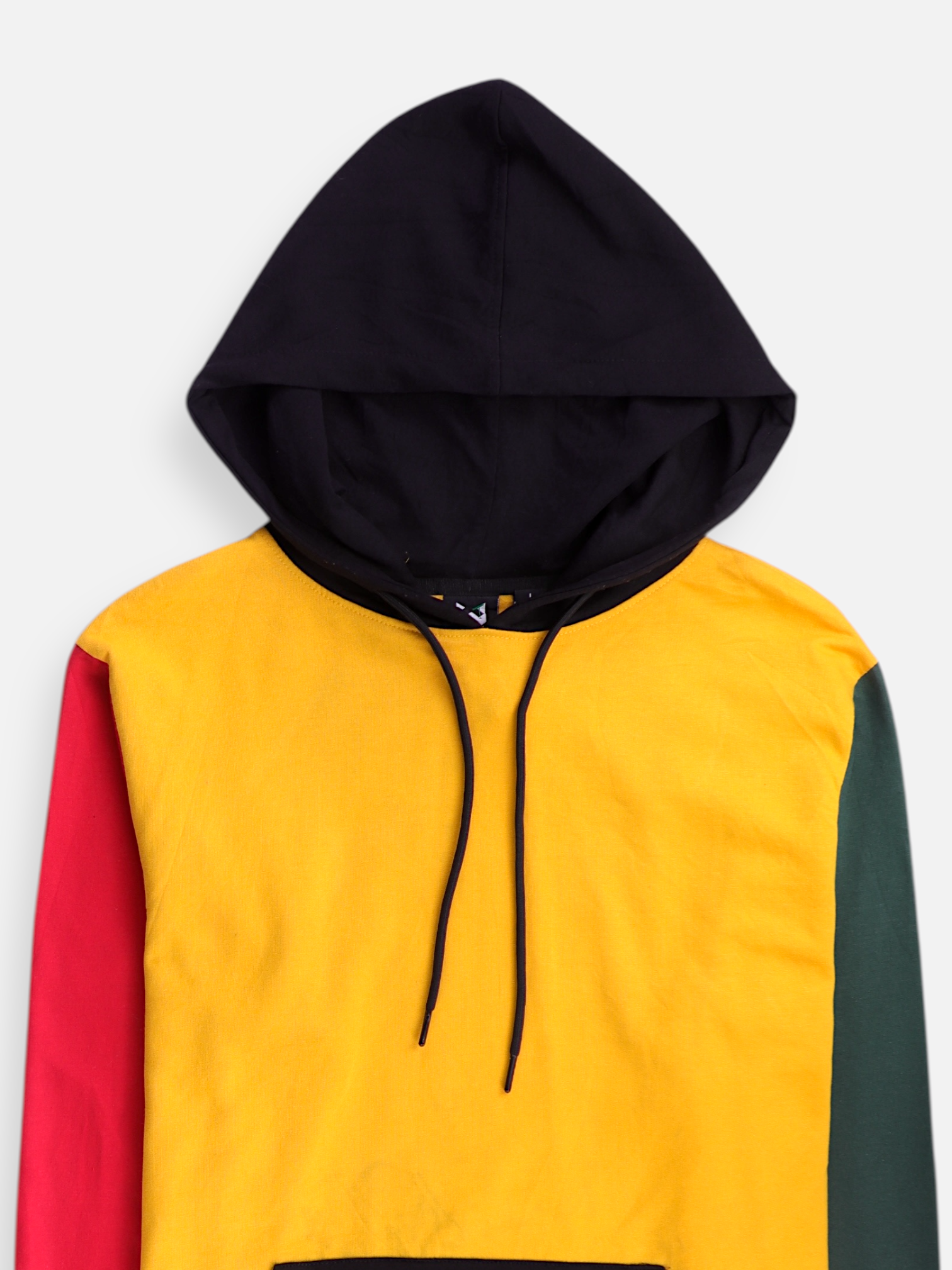 Sudadera Hoodie Color Block - Hombre - Large