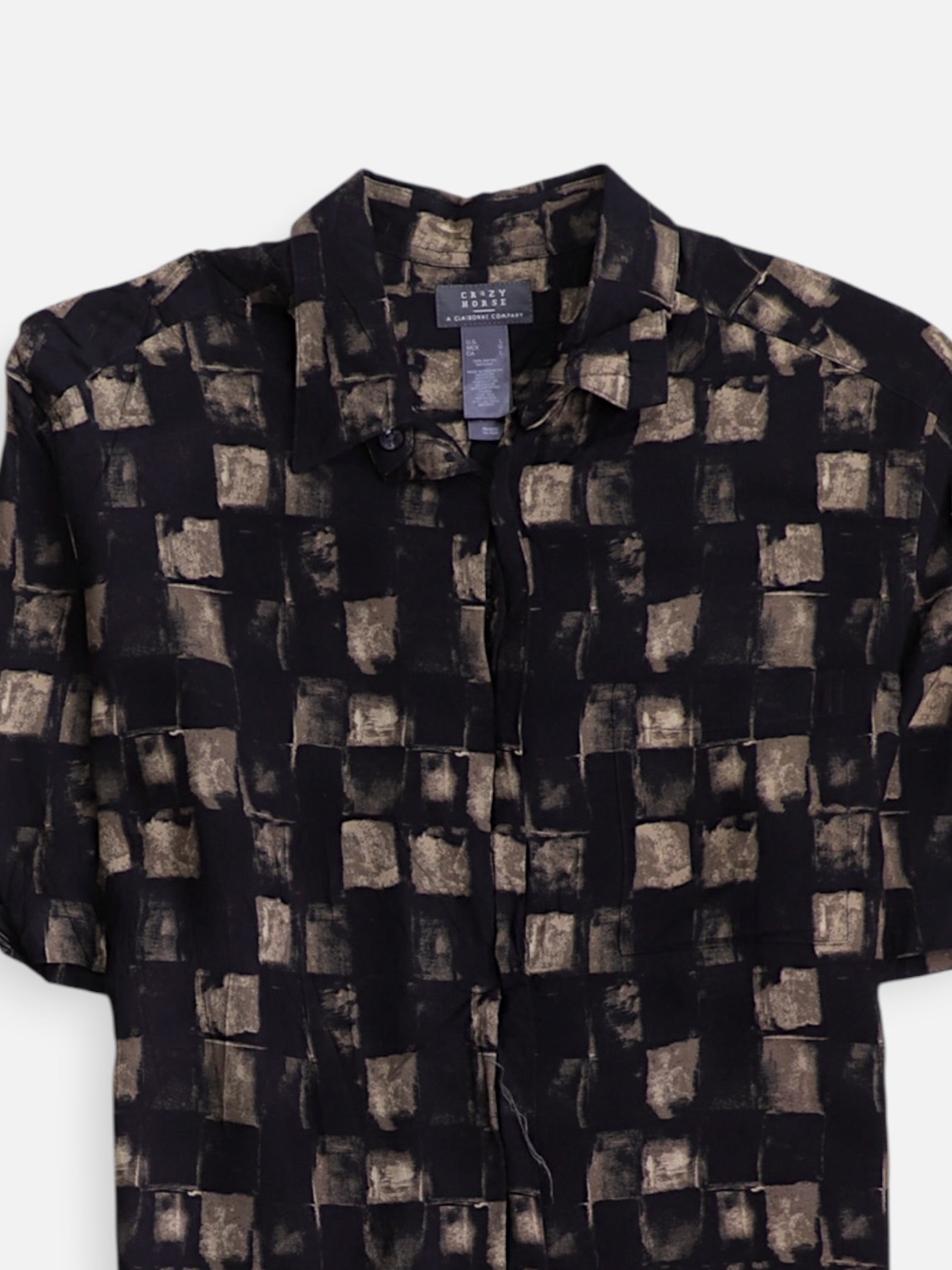 Camisa Color Block - Hombre - Large