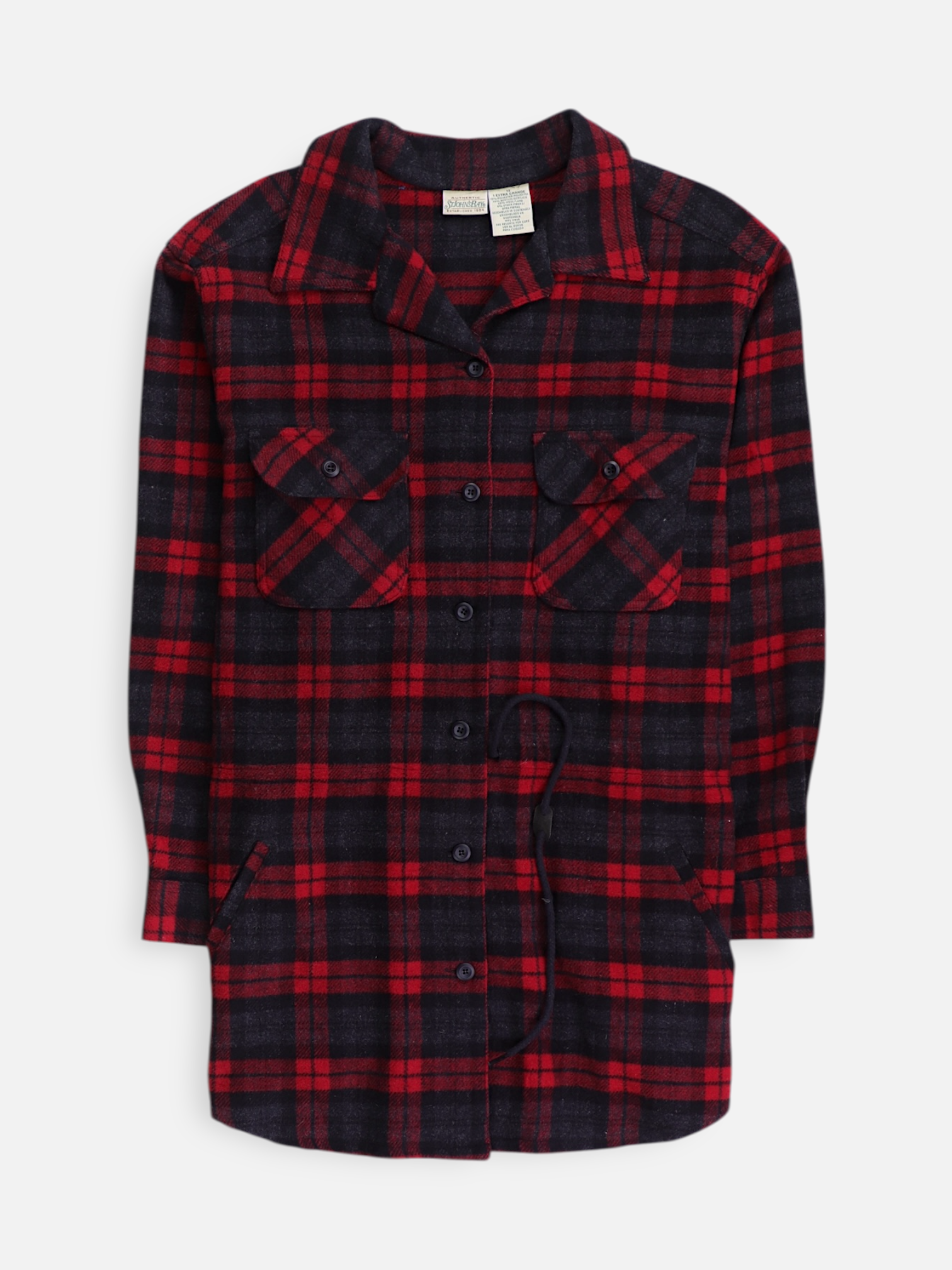 ST JOHNS BAY Chaqueta Sobrecamisa Color Block - Mujer - XL