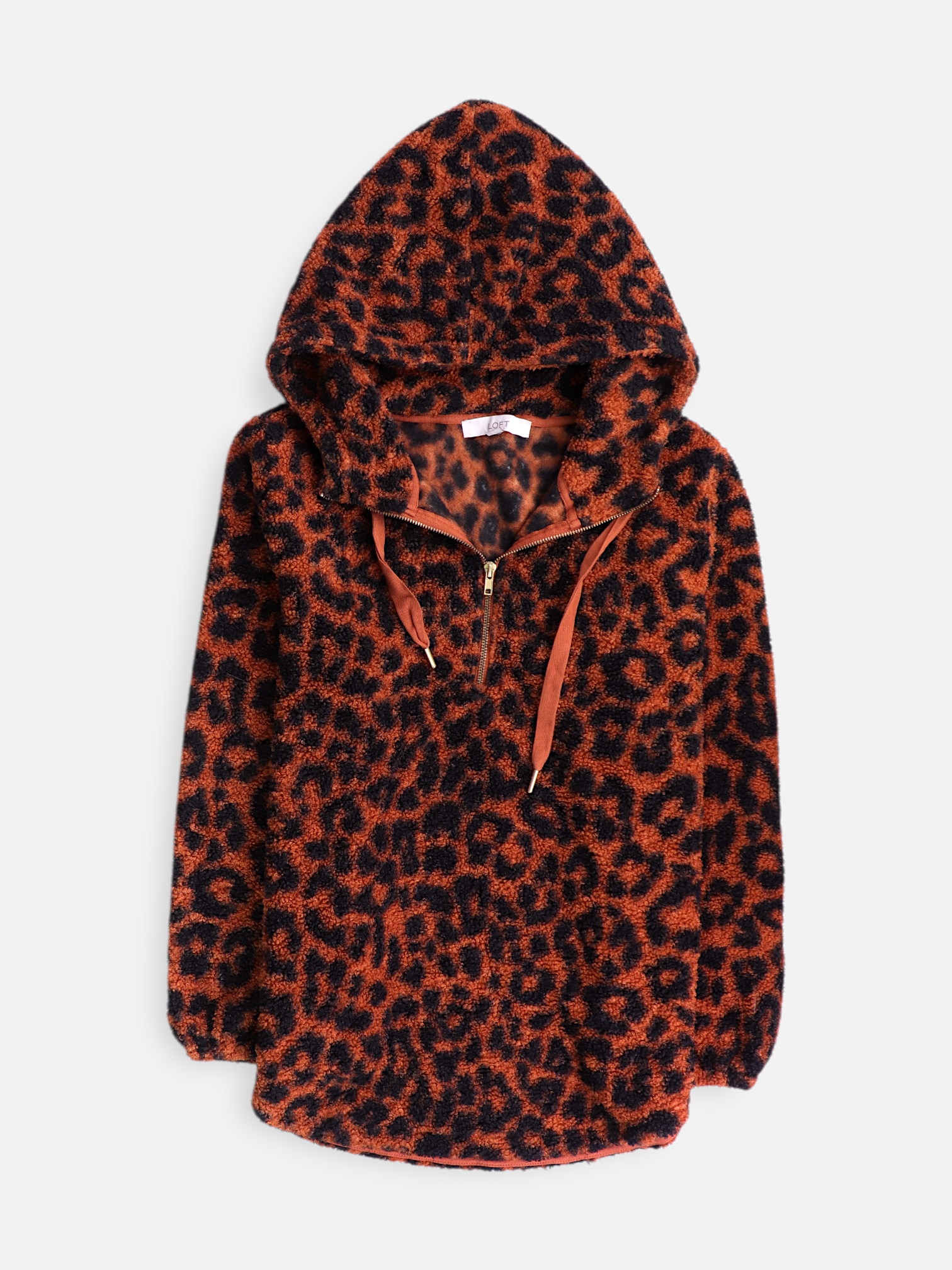 LOFT Sudadera Hoodie Teddy - Mujer - Large