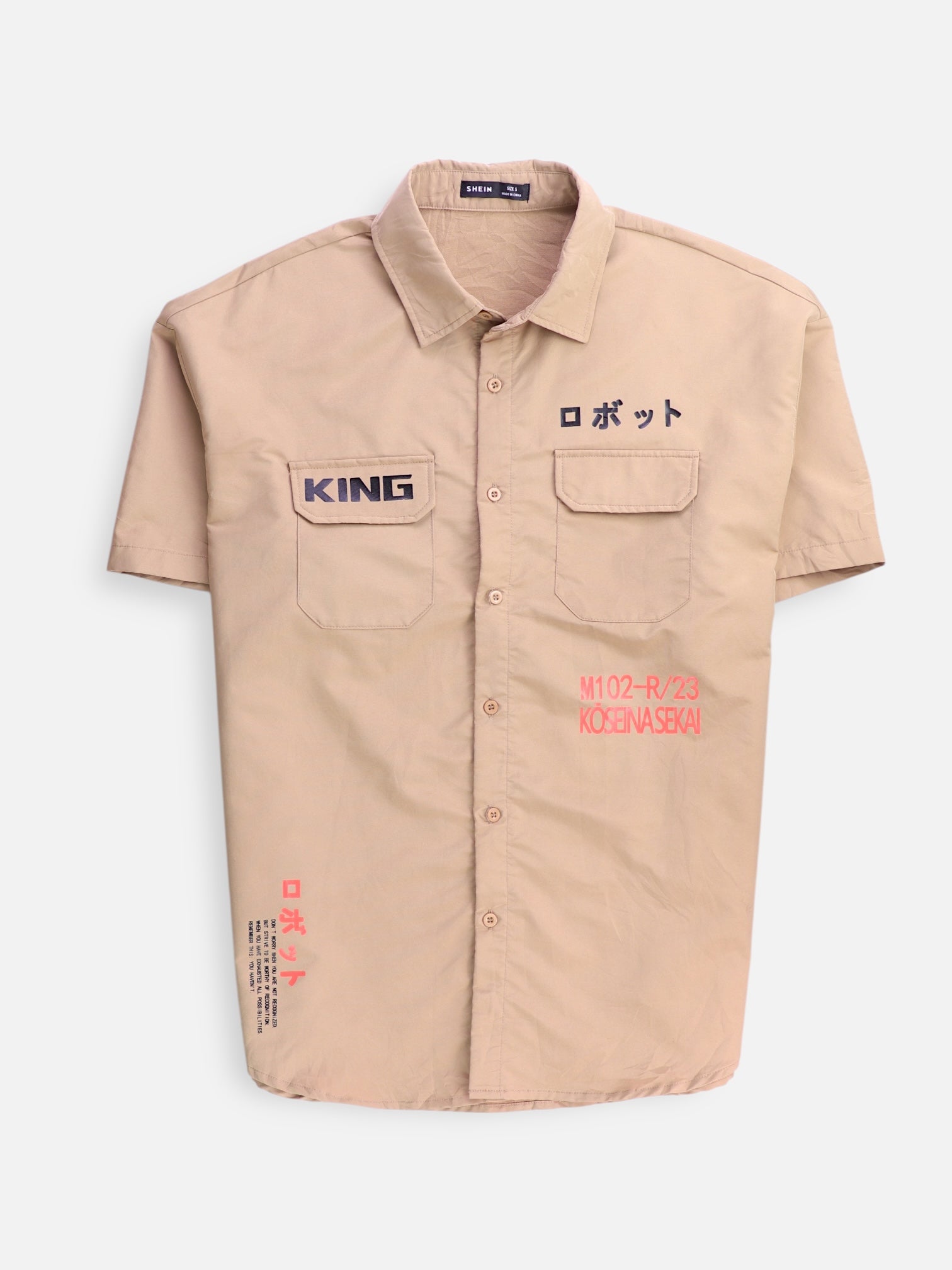 SHEIN Camisa Casual - Hombre - Small