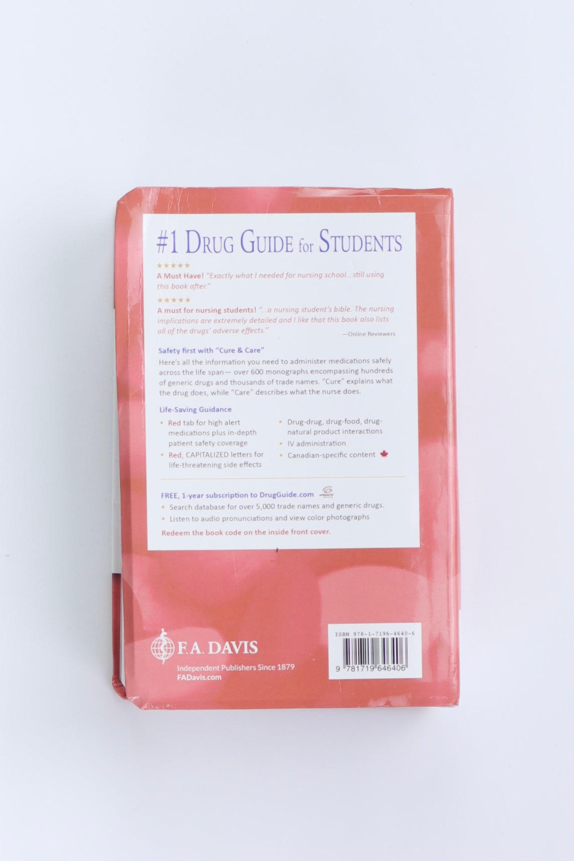 Libro DAVIS’S DRUG GUIDE FOR NURSES by VALLERAND SONOSKI