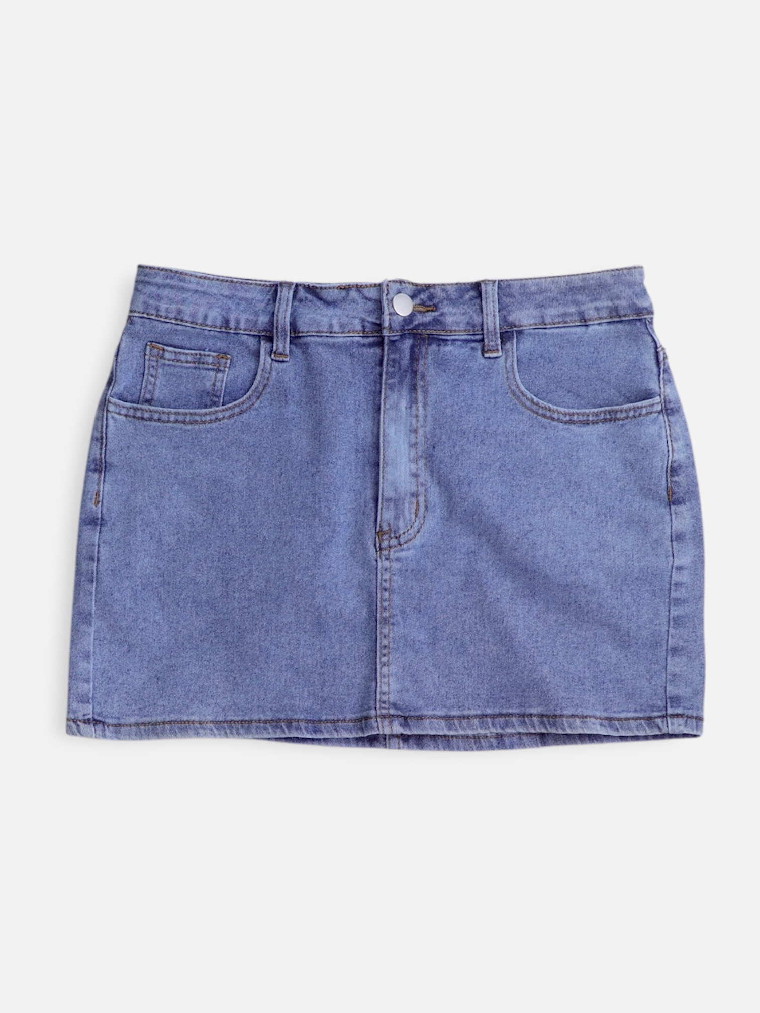 SHEIN Falda Denim - Mujer - Large