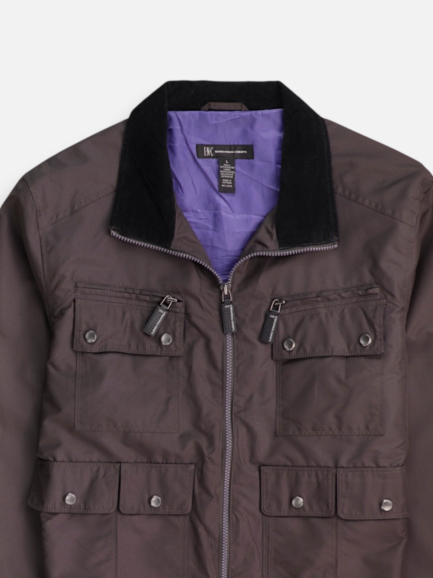 I.N.C Chaqueta Casual Cargo - Hombre - Large