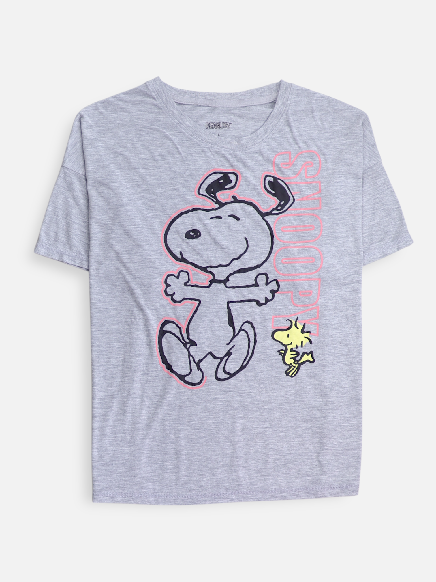 PEANUTS Camiseta Grafica - Mujer - Large