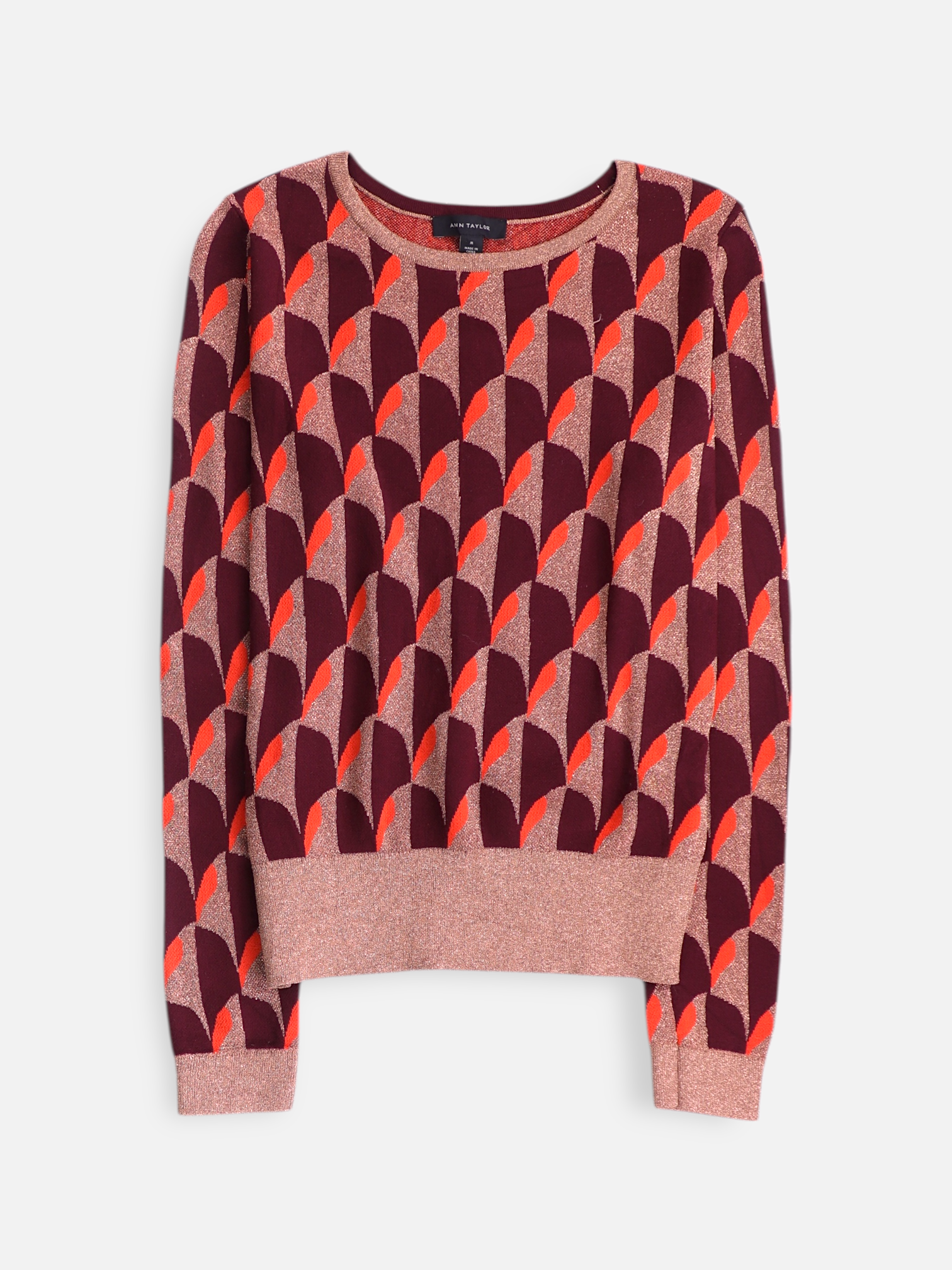 ANN TAYLOR Sueter Casual Color Block - Mujer - Medium