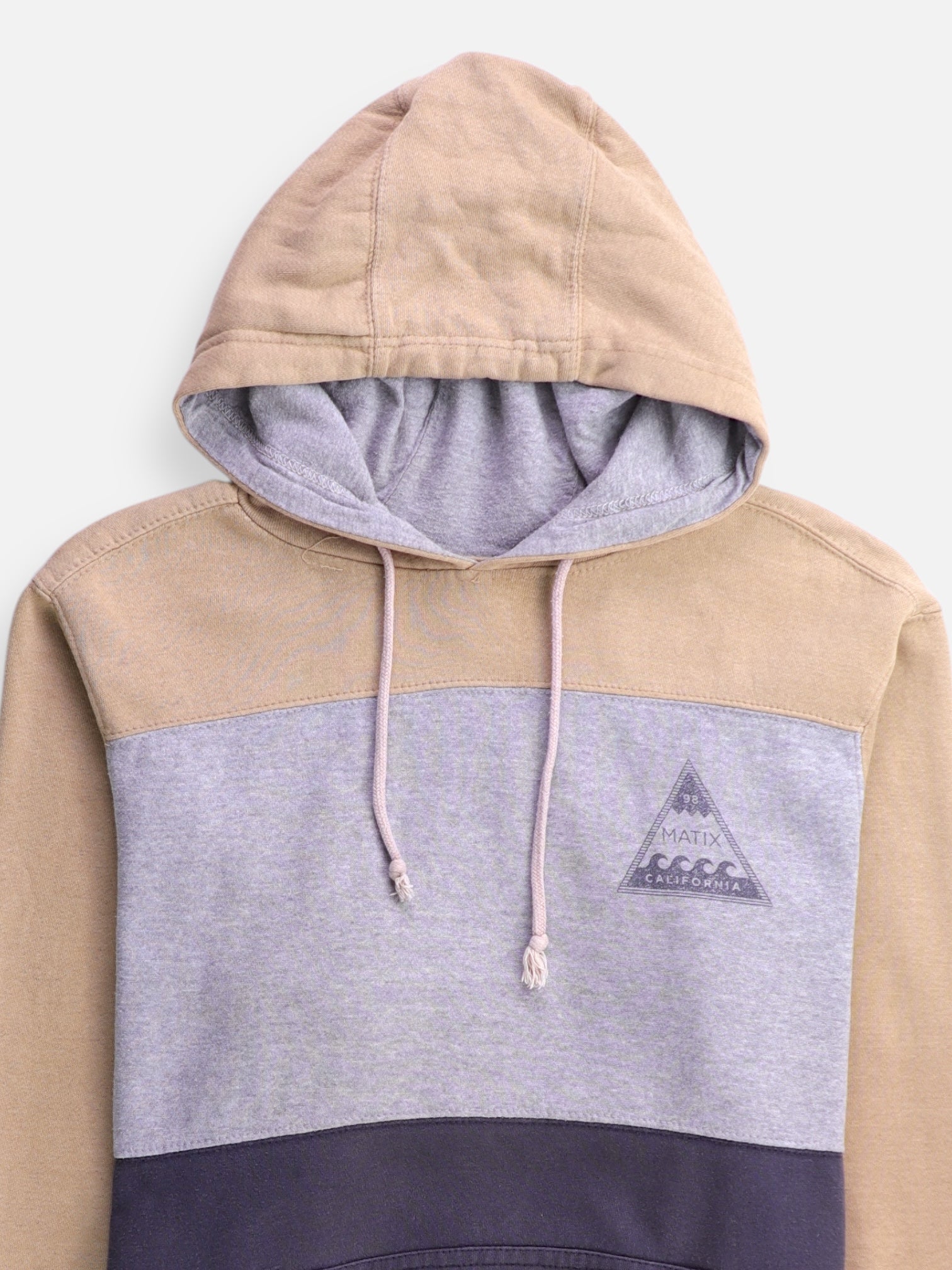 Sudadera Hoodie Color Block - Hombre - Large