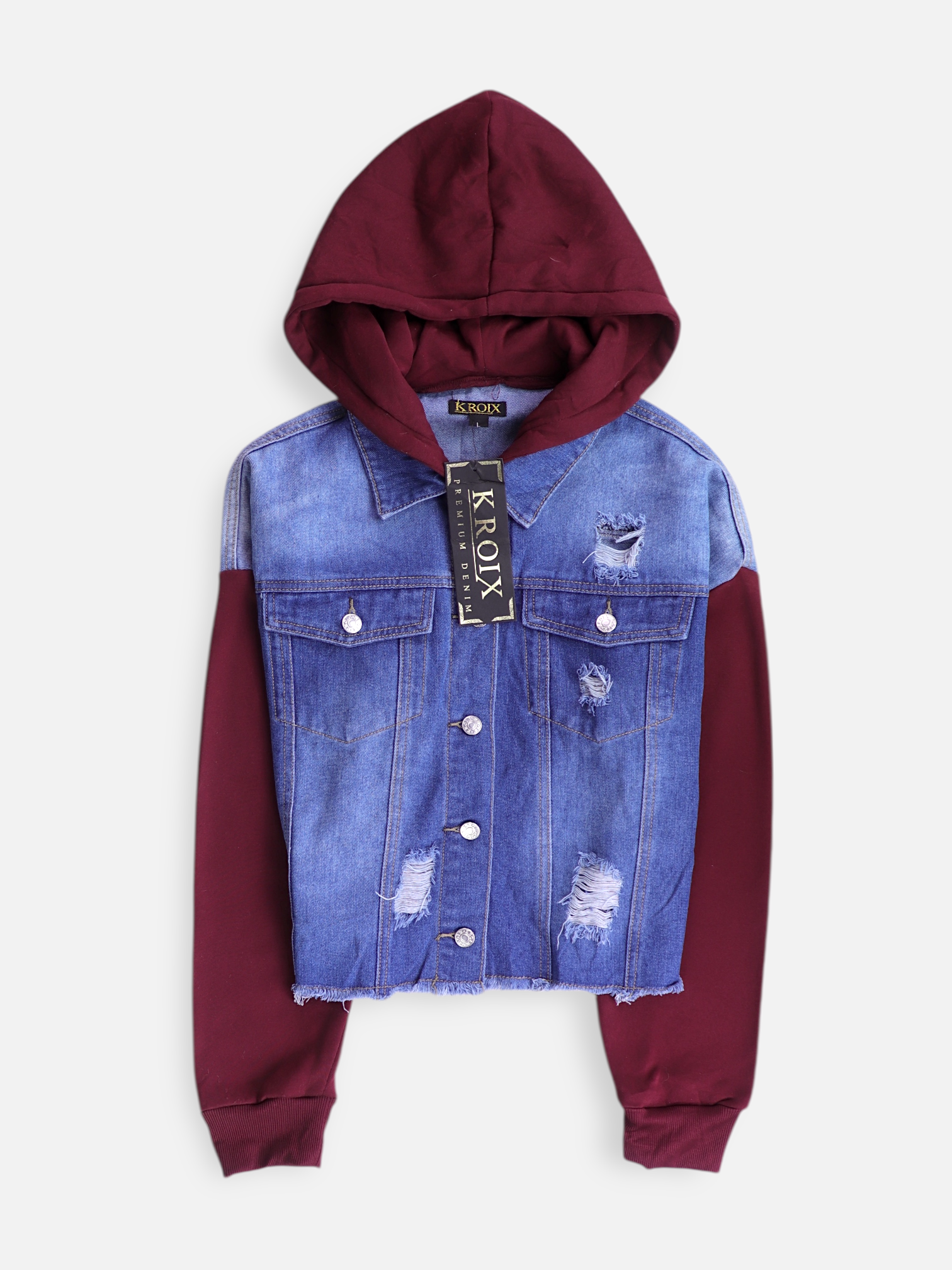 Chaqueta Denim Basic - Mujer - Large