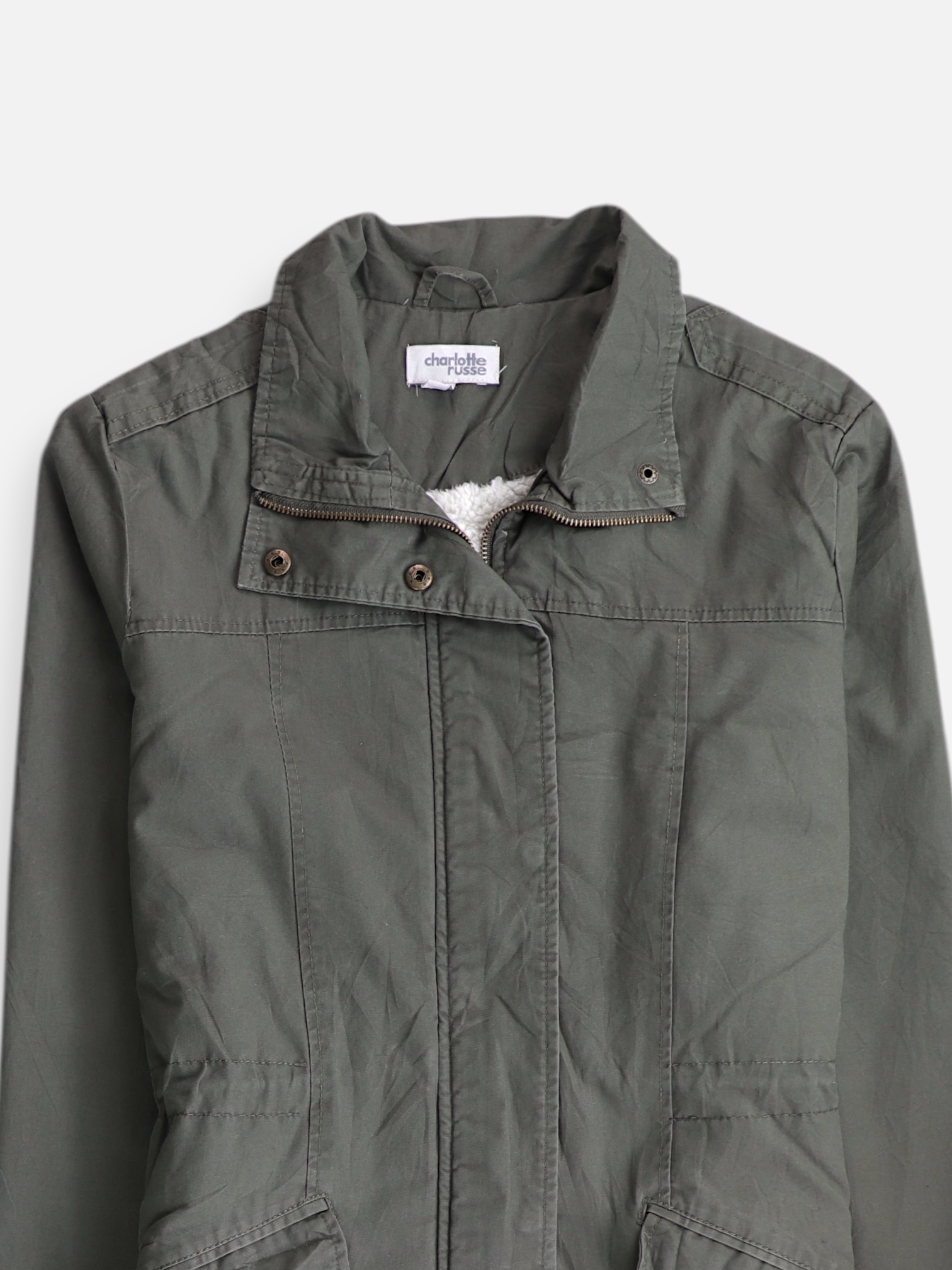 Charlotte Russe Chaqueta Cazadora Basic - Mujer - Medium