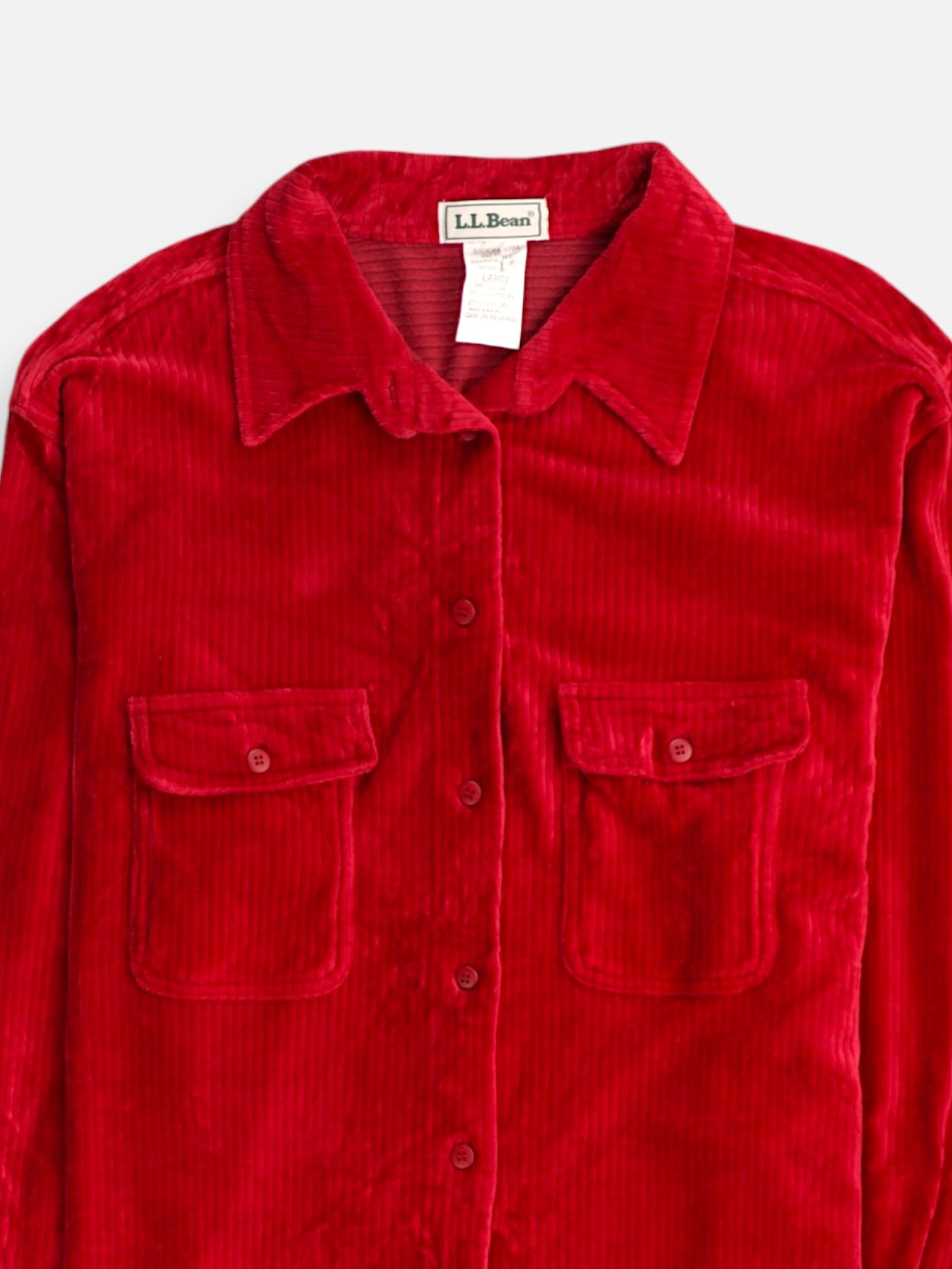 LL BEAN Chaqueta Sobrecamisa Basic - Mujer - Large