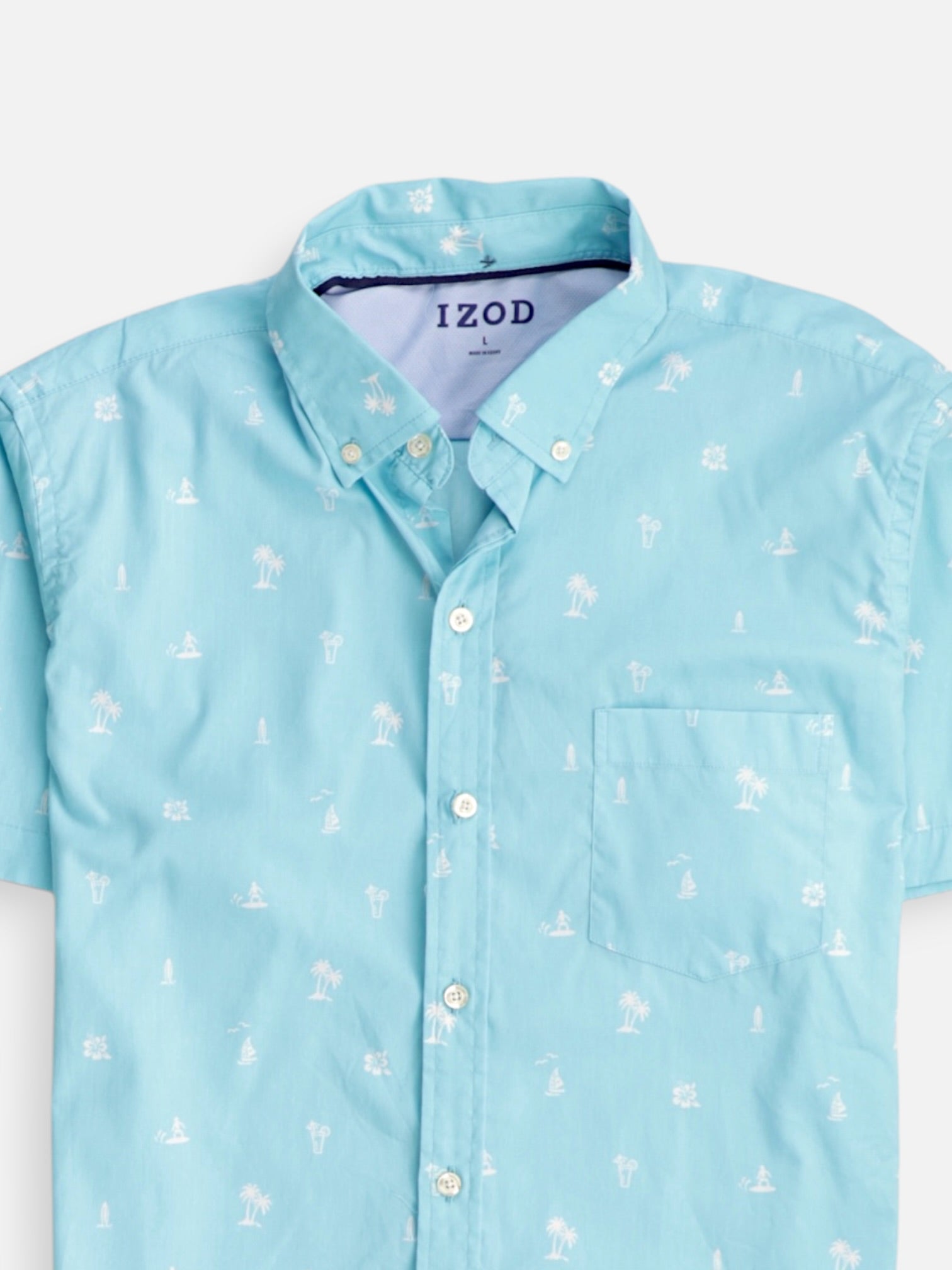 Izod Camisa Casual - Hombre - Large