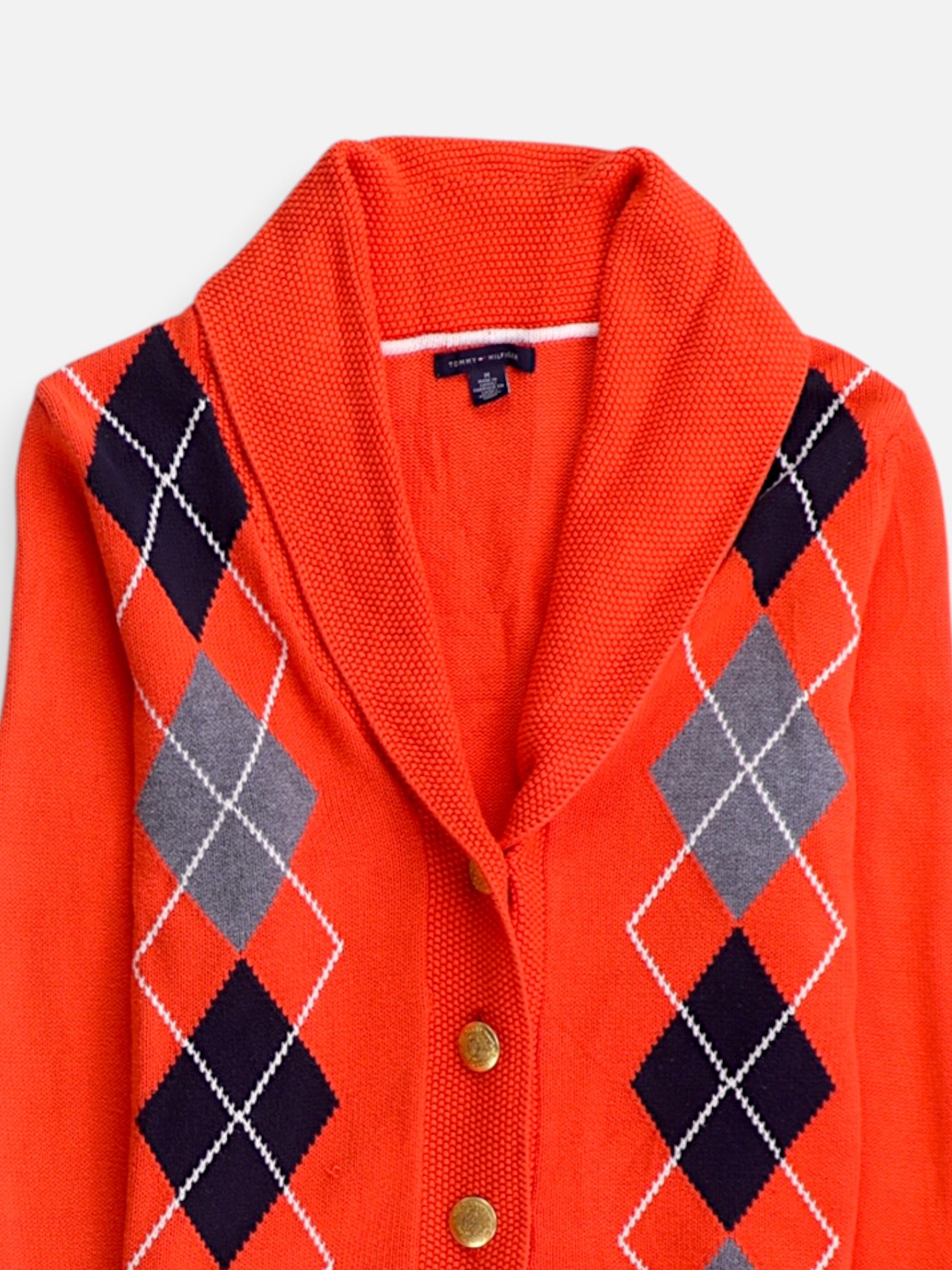Tommy Hilfiger Sueter Cardigan Color Block - Mujer - Medium