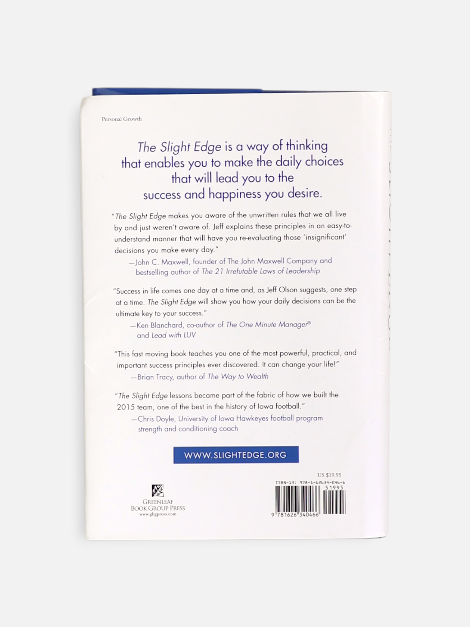 Libro THE SLIGHT EDGE by Jeff Olson