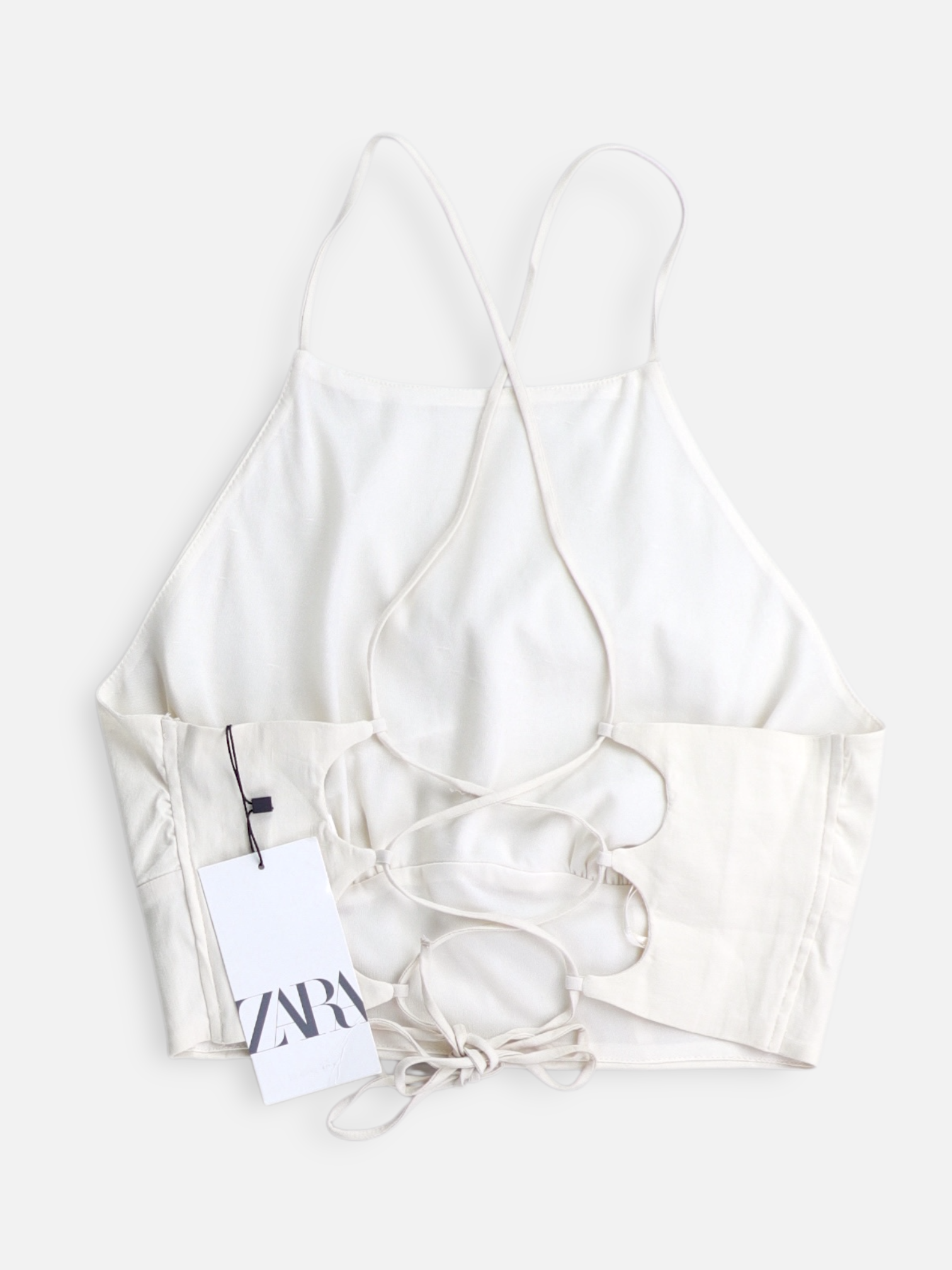 ZARA Blusa Crop Top - Mujer - XS