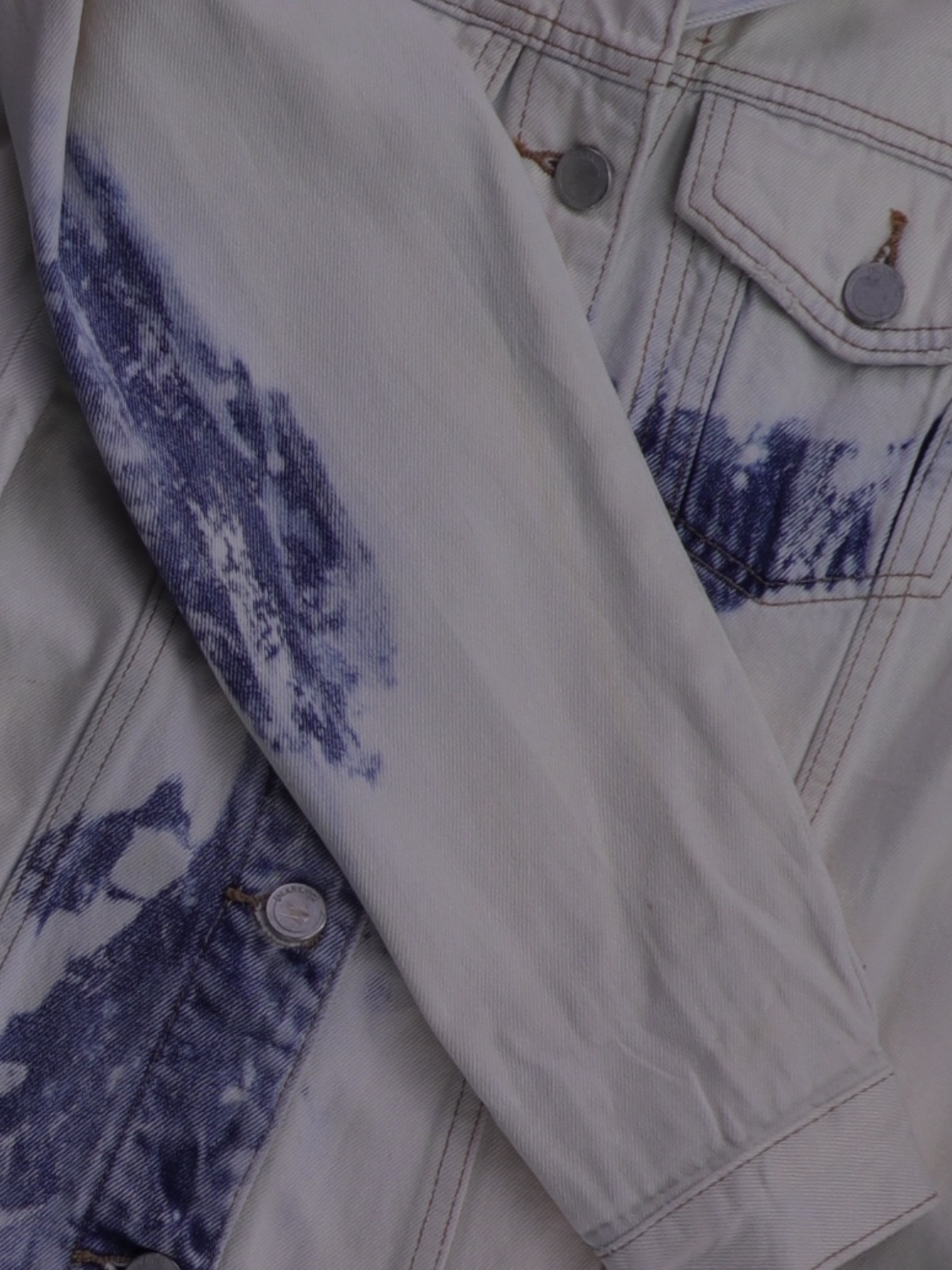 Chaqueta Denim Tie-Dye - Mujer - Small