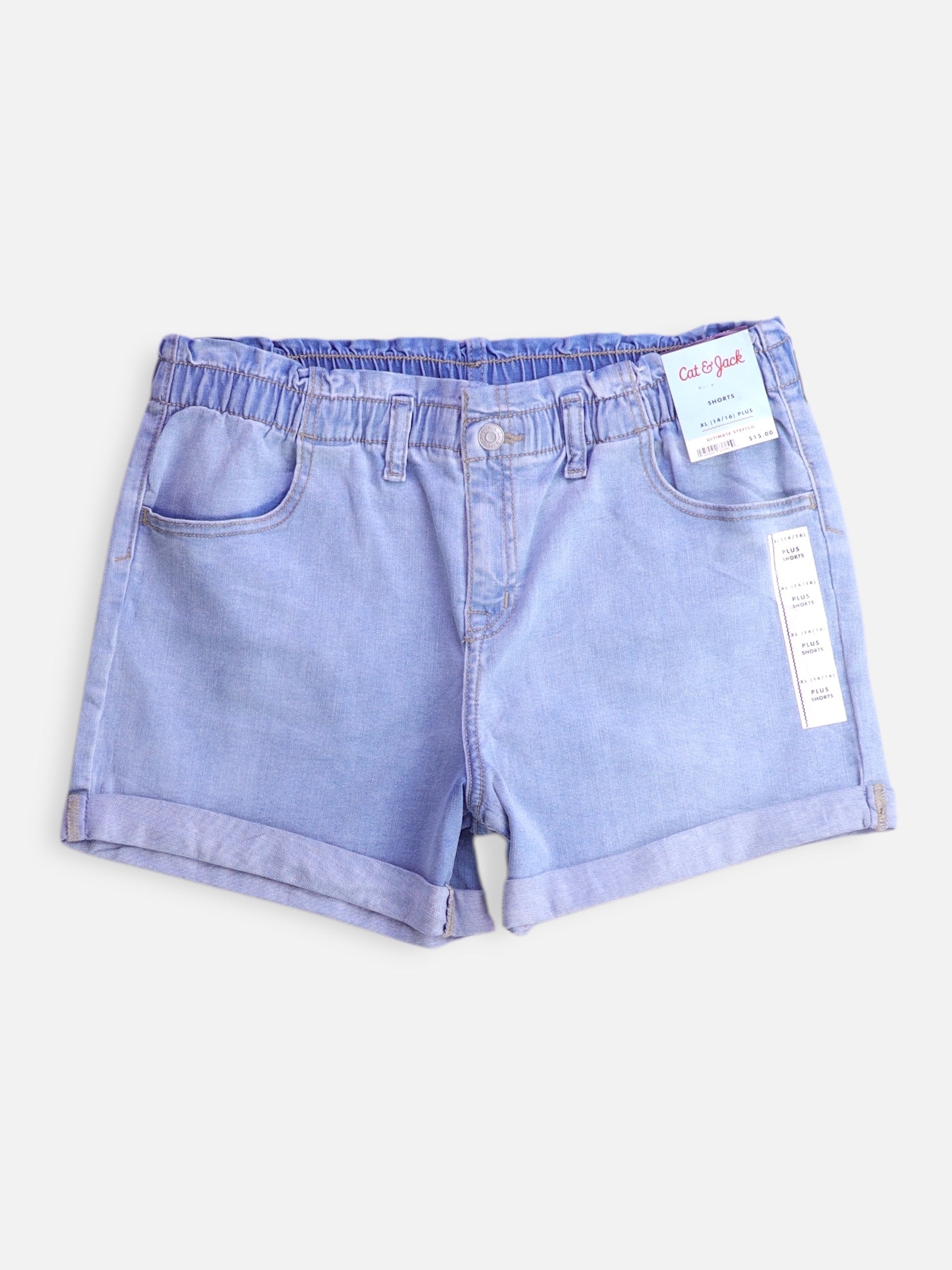 Cat & Jack Shorts Denim - Niña - XL - 14-16Y (Años)