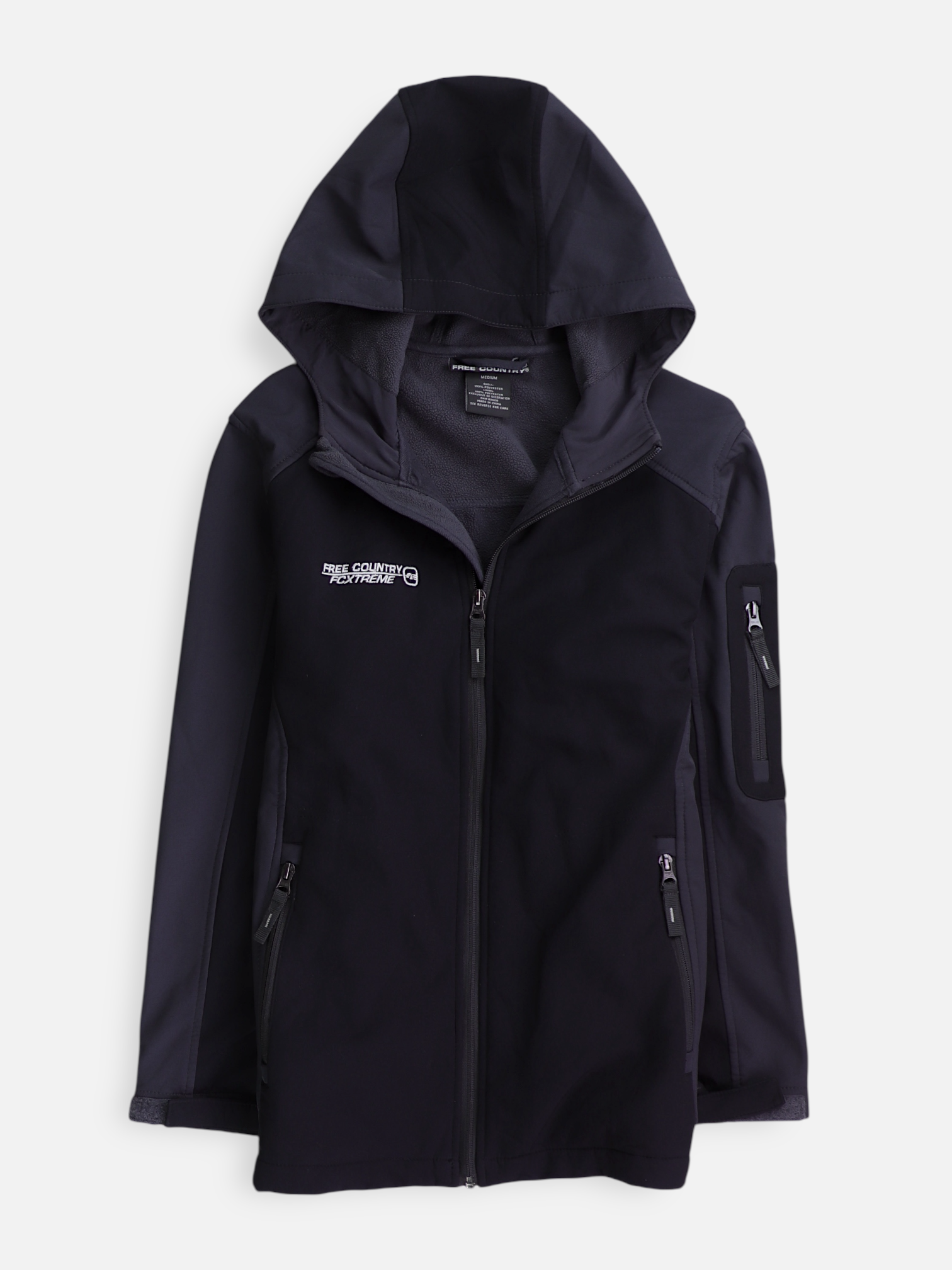 FREE COUNTY Sudadera Hoodie Basic - Niño - Medium - 10-12Y (Años)