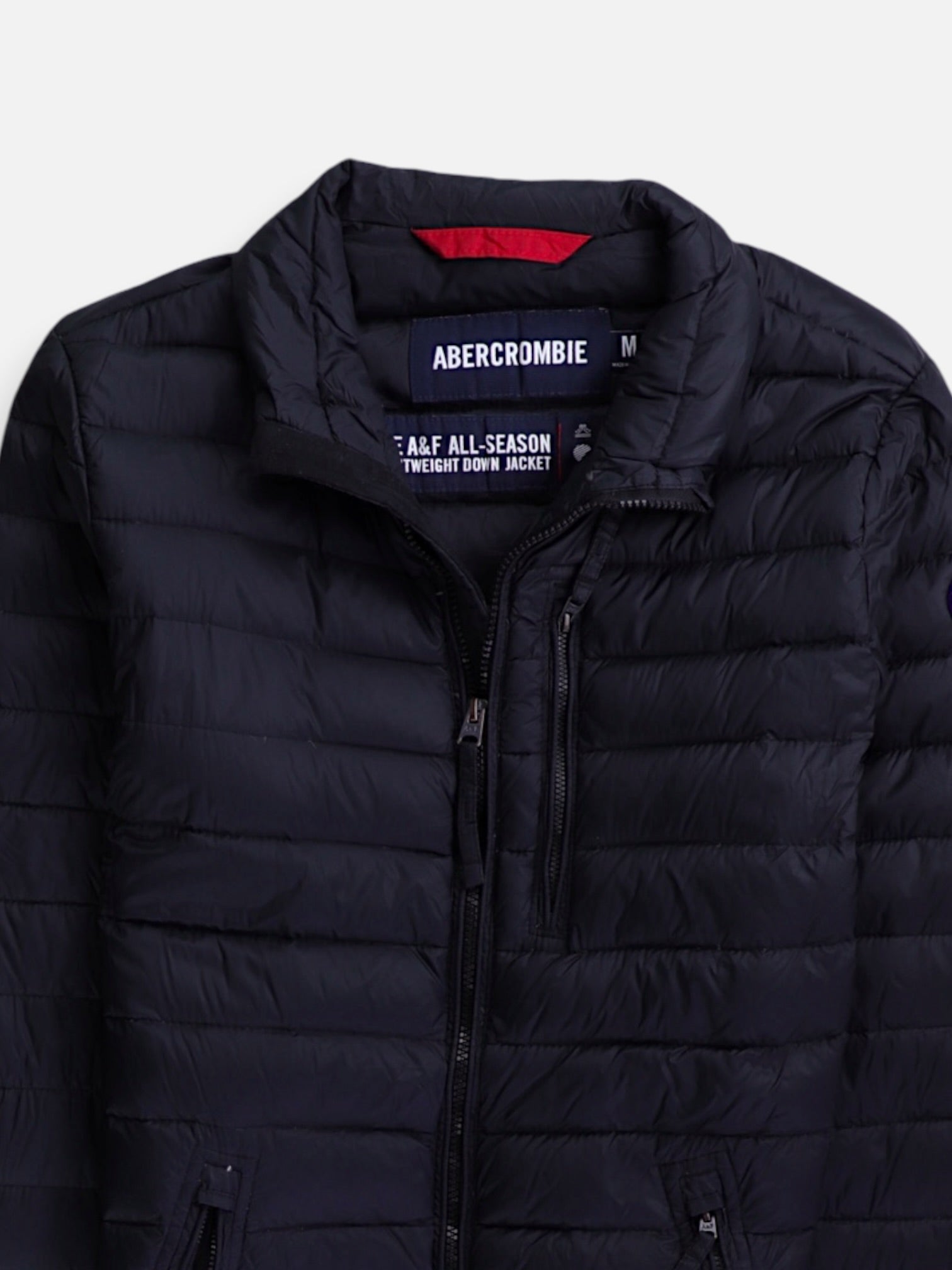 Abercrombie & Fitch Chaqueta Puffer Impermeable - Hombre - Medium