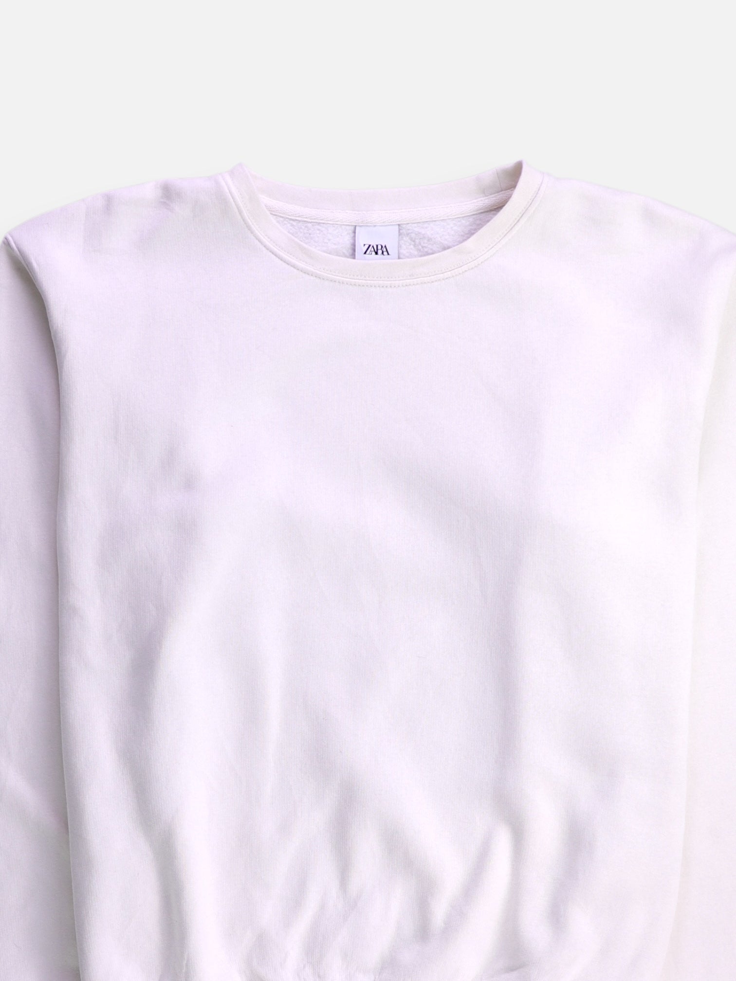 ZARA Sudadera Sweatshirt Basic - Mujer - Small