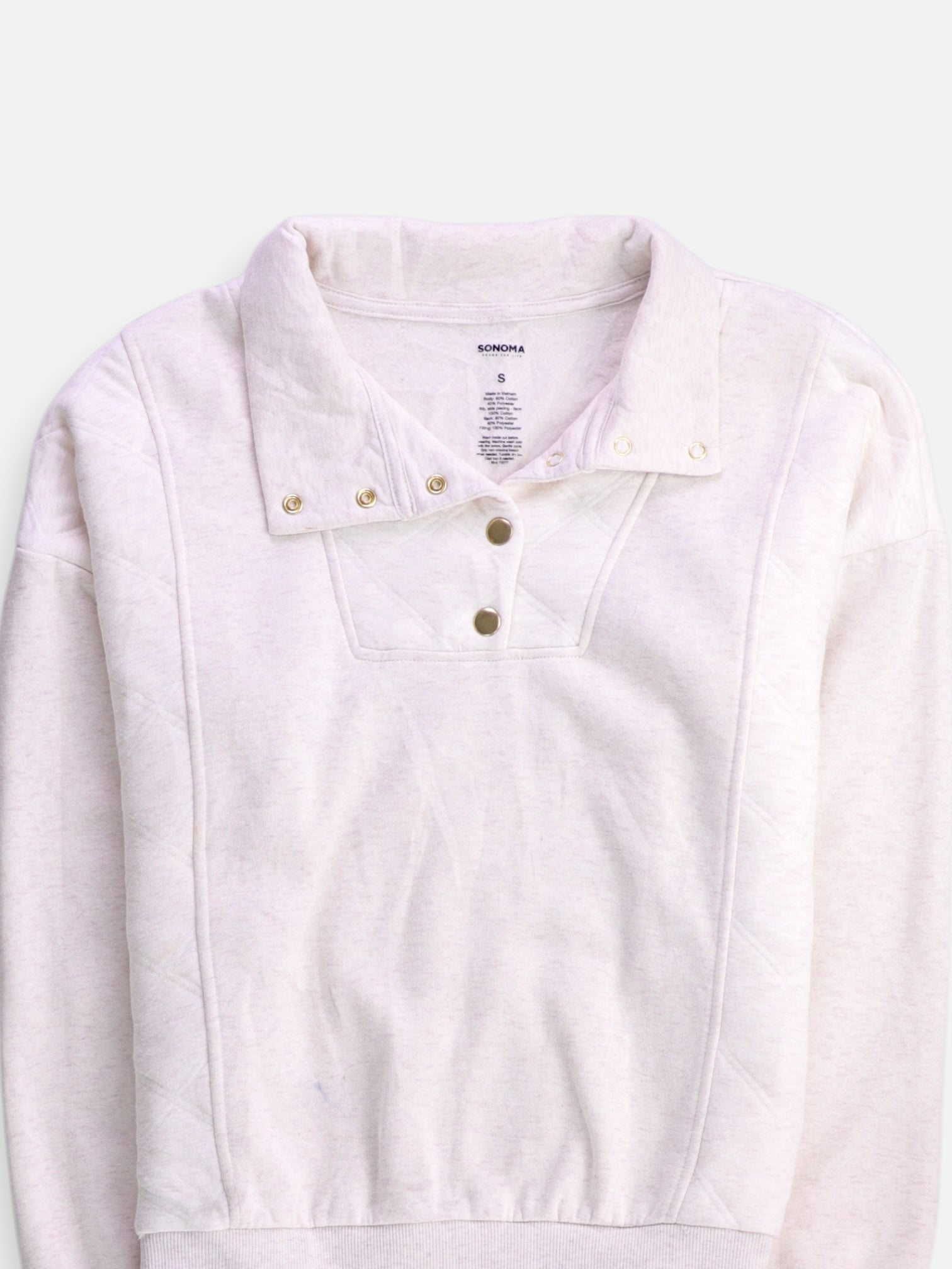 SONOMA Sudadera Fleece Basic - Mujer - Small