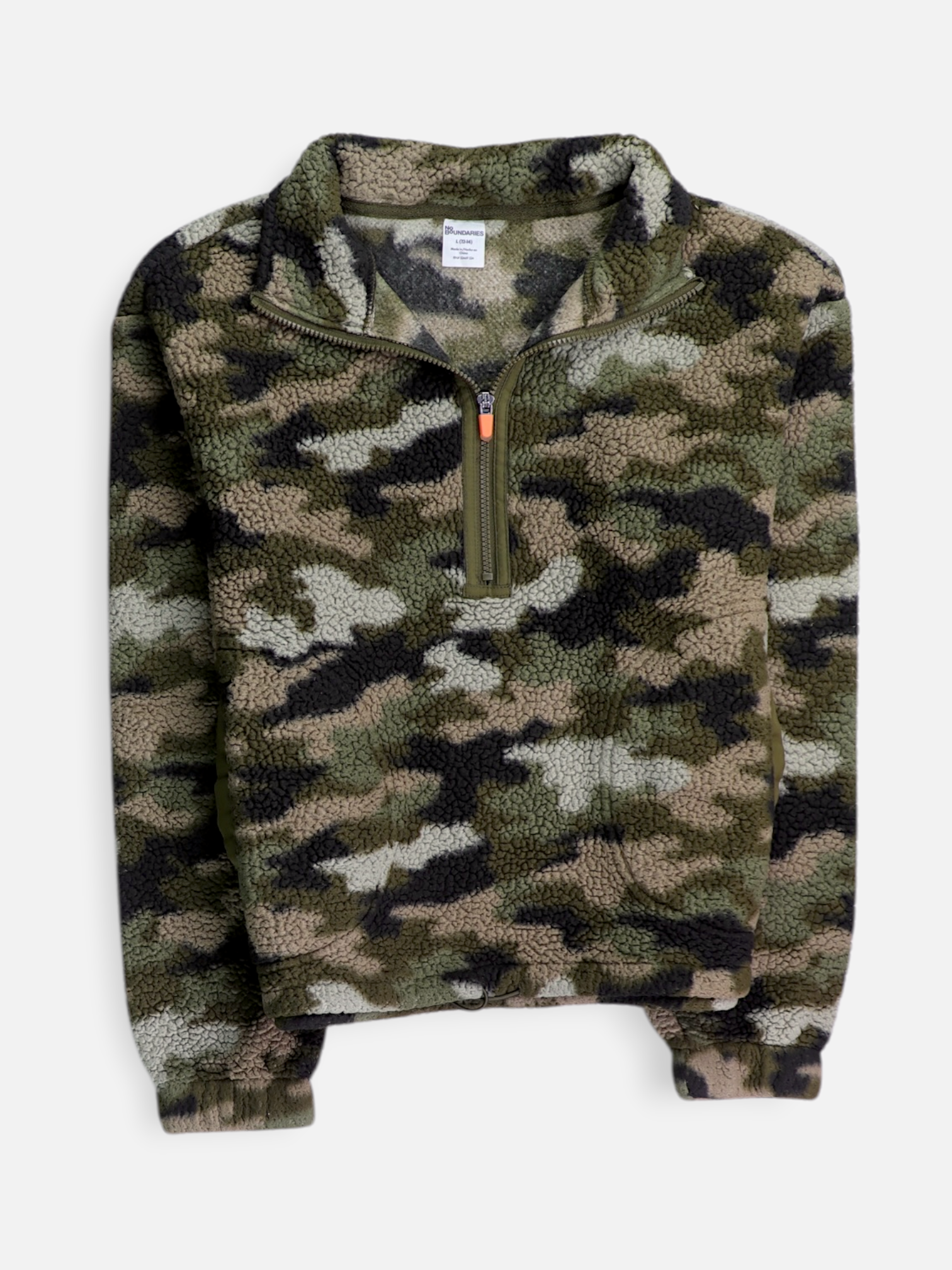 NOBO Sueter Fleece Militar - Niño - Large - 12-14Y (Años)
