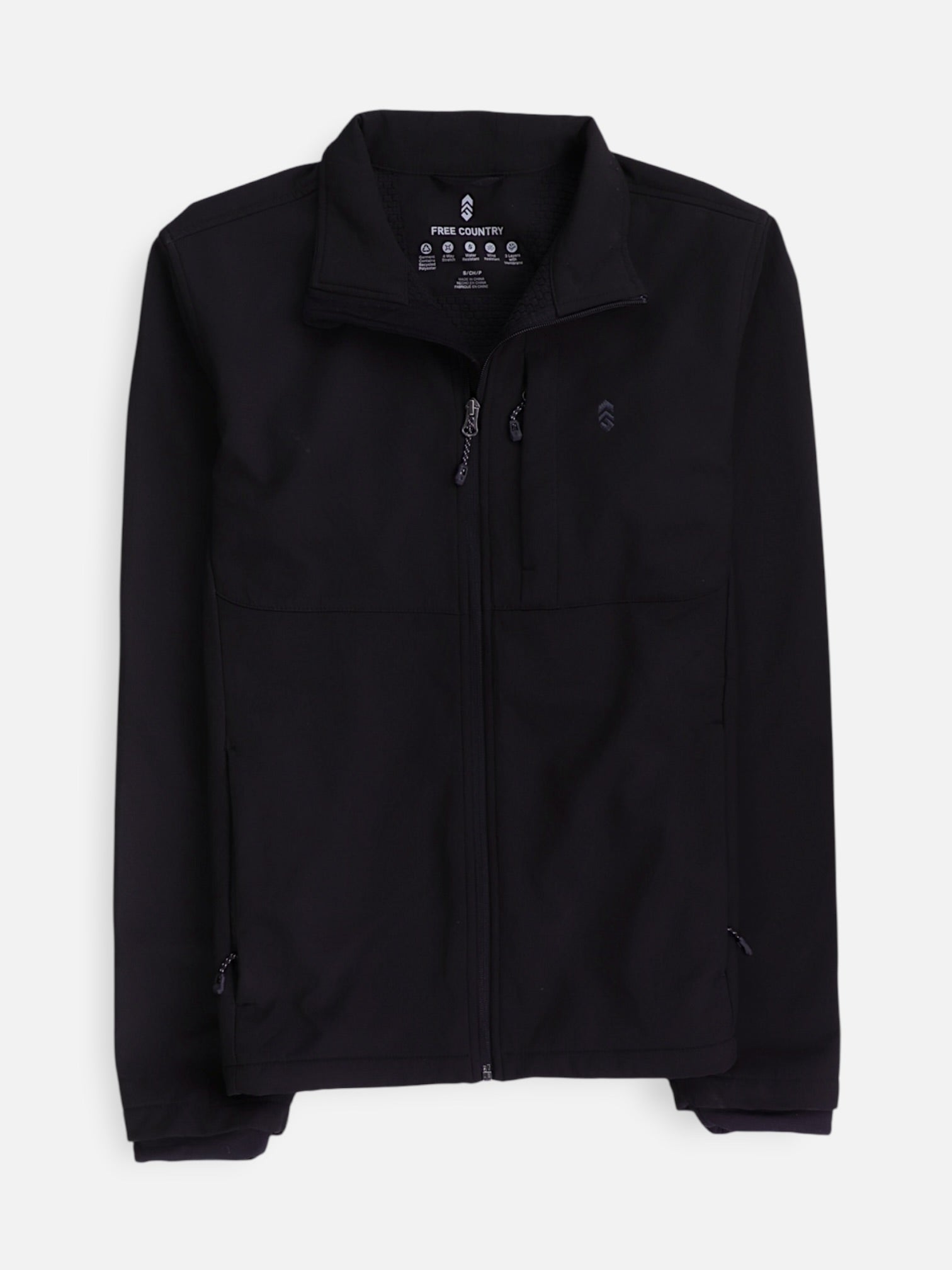 FREE COUNTY Sudadera Fleece Basic - Hombre - Small