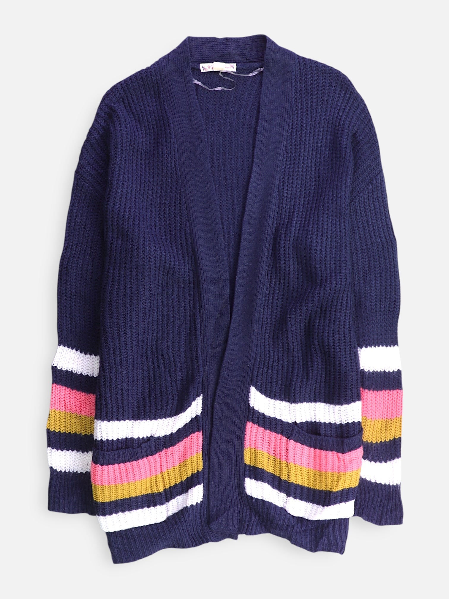Sueter Cardigan Color Block - Mujer - XL