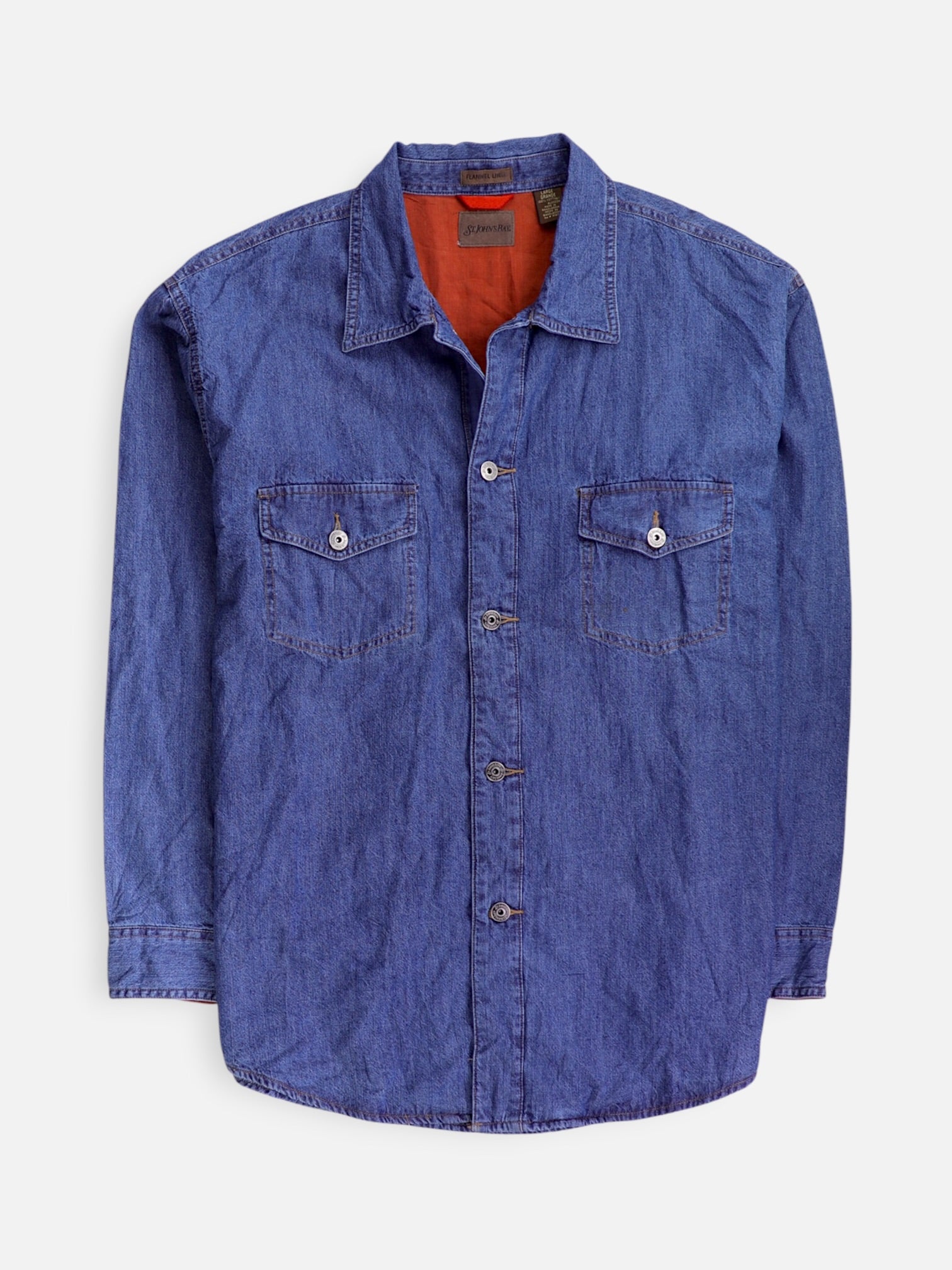 ST JOHNS BAY Chaqueta Sobrecamisa Denim - Hombre - Large