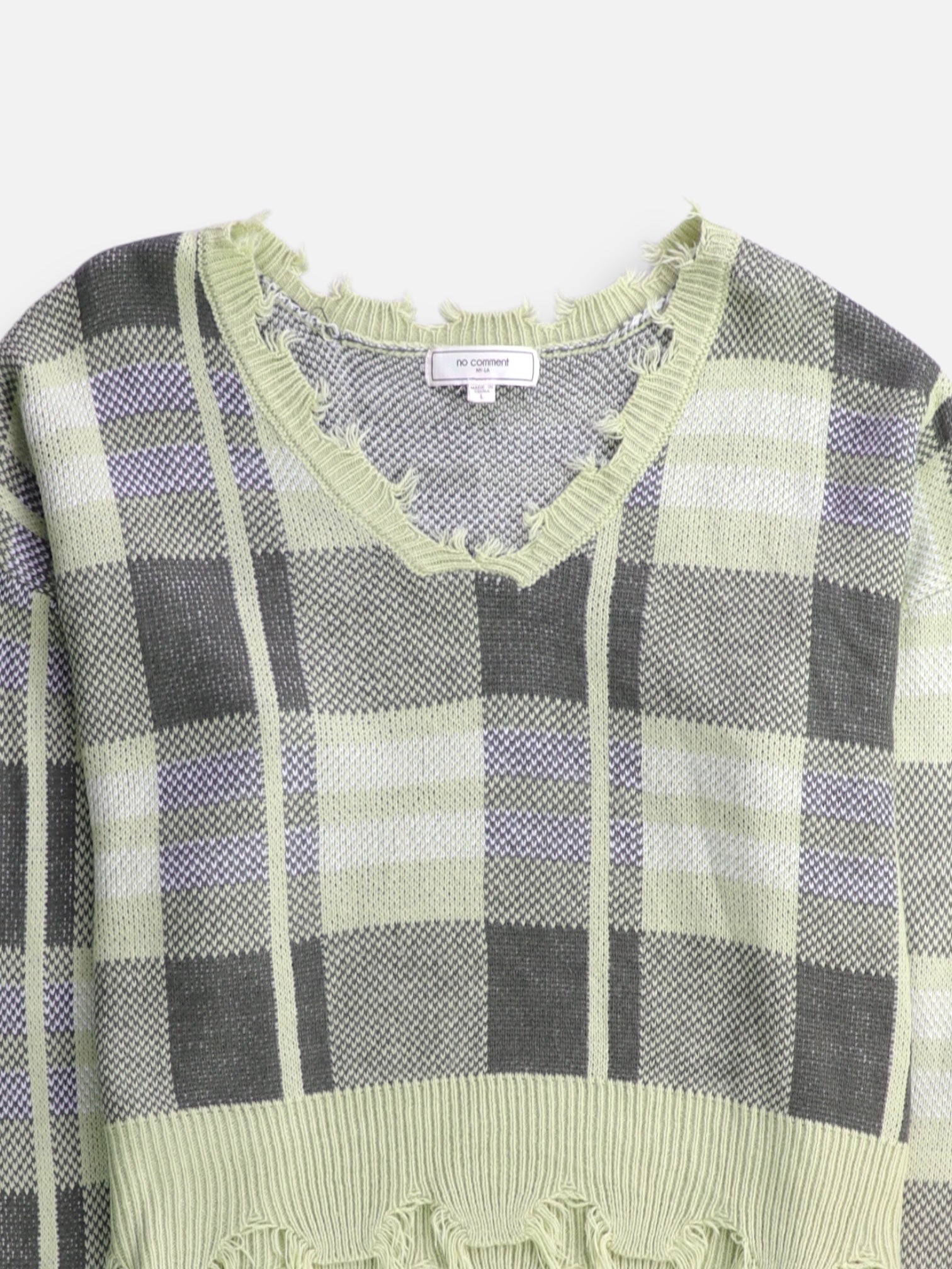 Sueter Knit Color Block - Mujer - Large