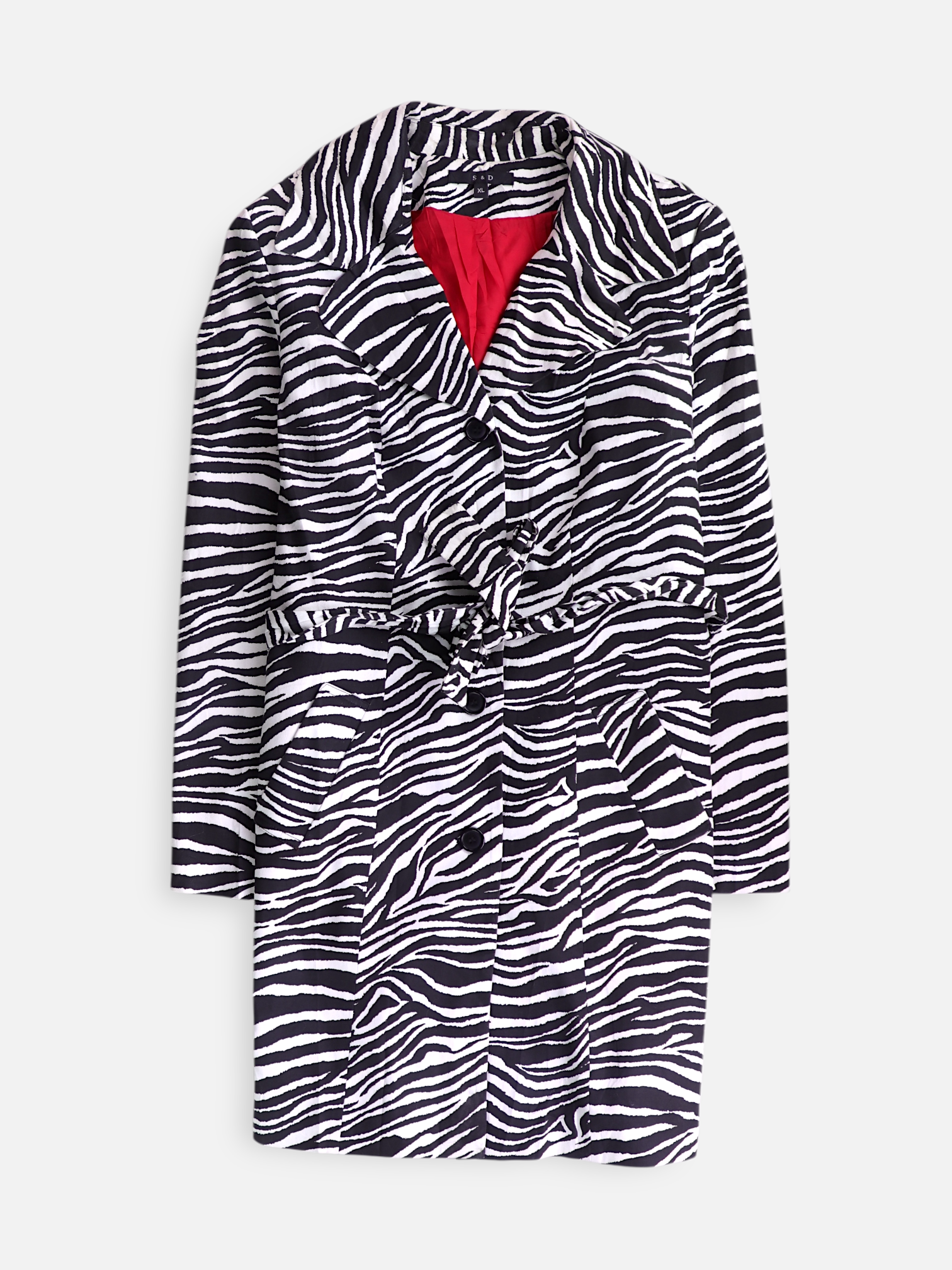 Abrigo Trench Coat Animal Print - Mujer - XL