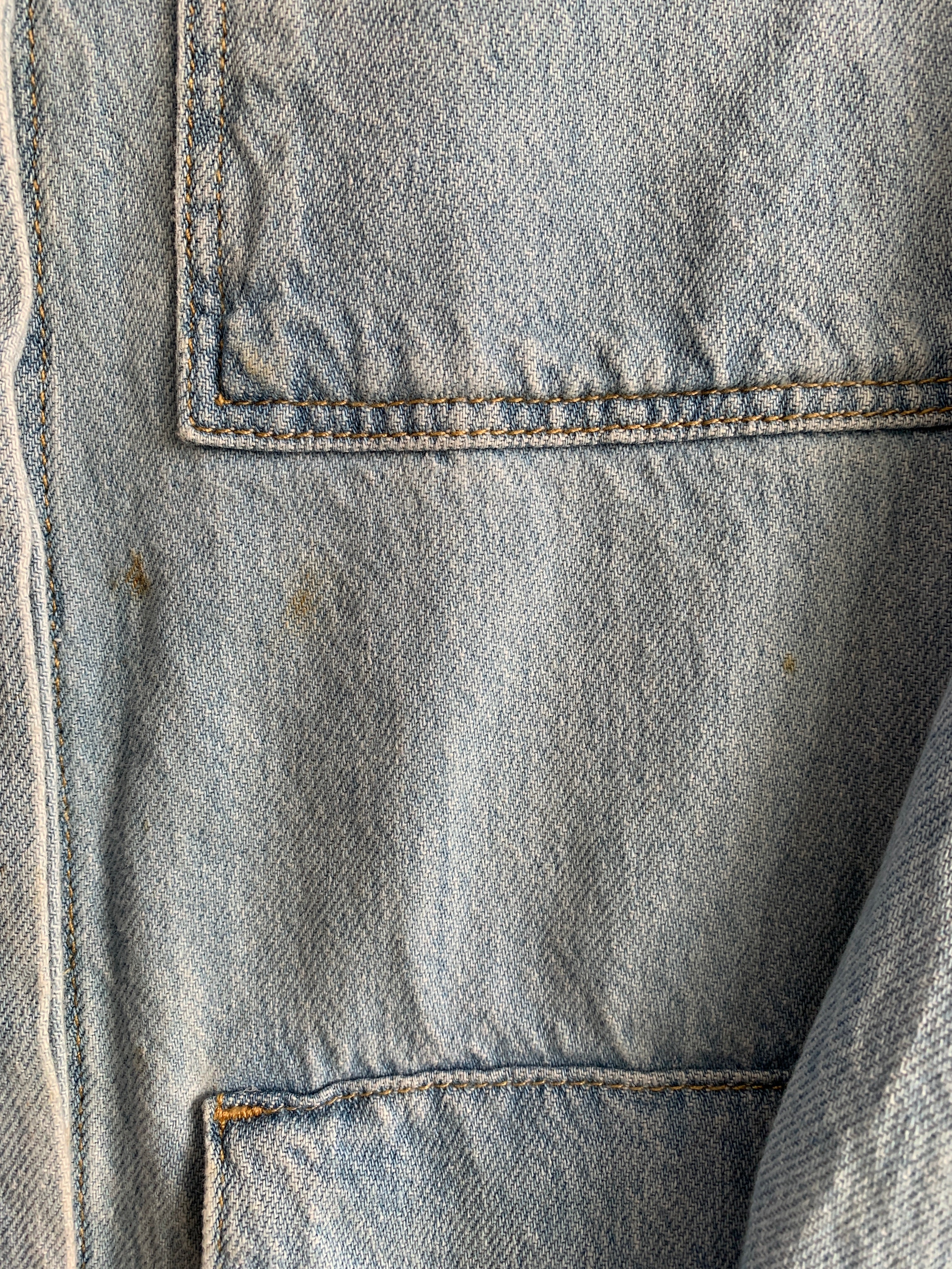 ZARA Chaqueta Denim Basic - Hombre - Large